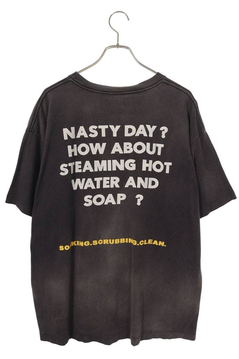 Saint Michael SAINT MICHAEL A BATHING APE Distressed Printed T-Shirt Dark Gray Size XL Size US XL / EU 56 / 4 - 2 Thumbnail