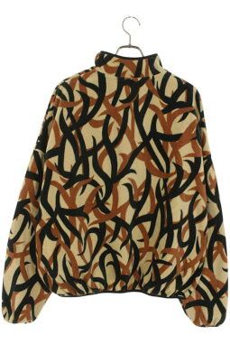 Saint Michael SAINT MICHAEL Half-Button Print Fleece Blouson Brown Size L Size US L / EU 52-54 / 3 - 2 Thumbnail