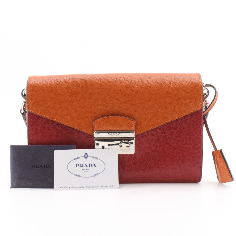 Prada Prada Prada 2WAY Clutch Saffiano 2way shoulder bag Leather Shoulder Bag BN924K DUTY FREE for USA Size ONE SIZE - 20 Thumbnail