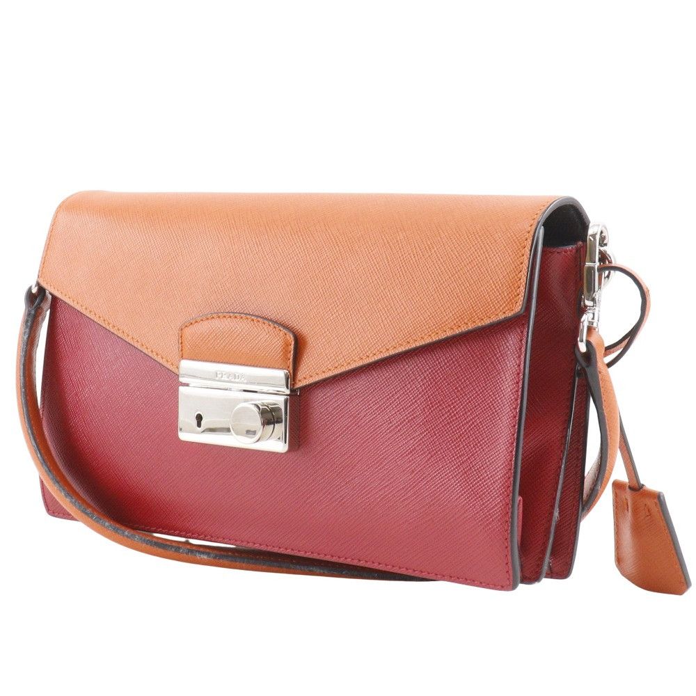 Prada Prada Prada 2WAY Clutch Saffiano 2way shoulder bag Leather Shoulder Bag BN924K DUTY FREE for USA Size ONE SIZE - 2 Thumbnail