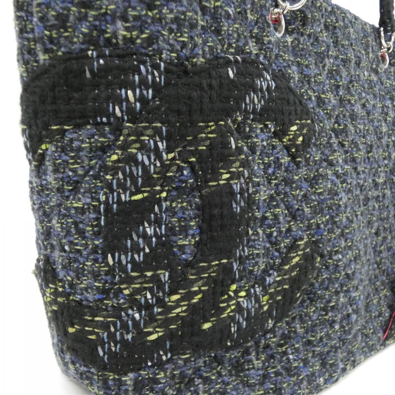 Chanel Chanel Chanel Cambon Line Tweed Shoulder Bag Textile Shoulder Bag 25170 DUTY FREE for USA Size ONE SIZE - 4 Thumbnail