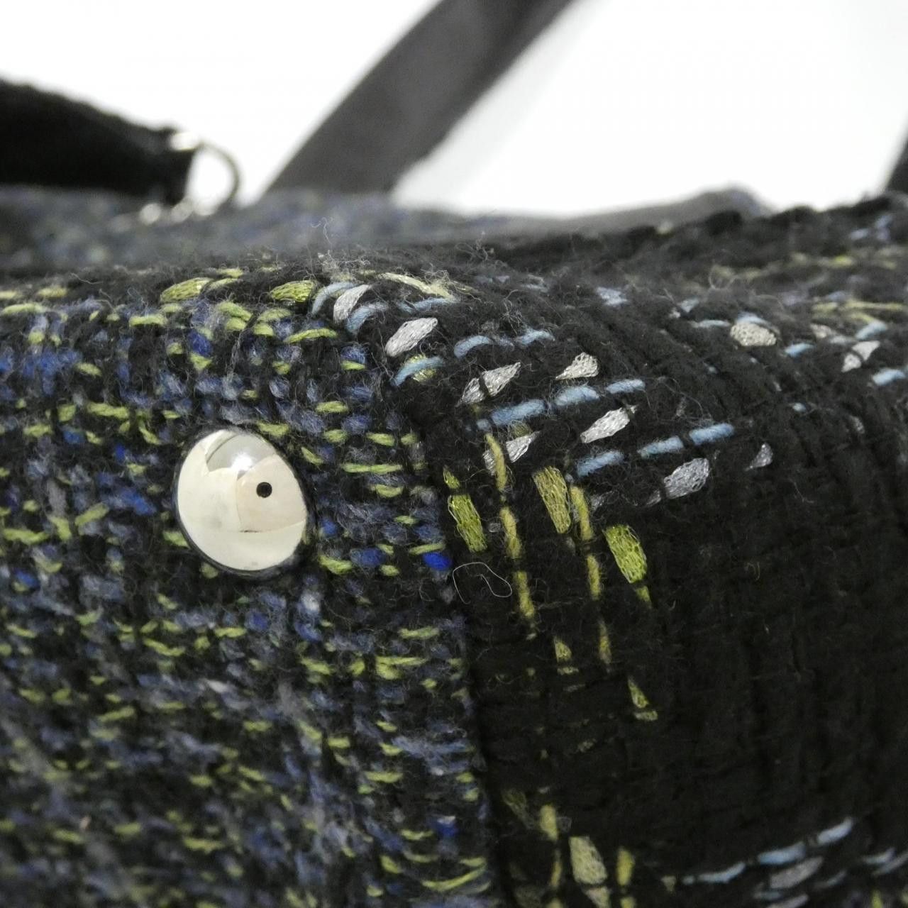Chanel Chanel Chanel Cambon Line Tweed Shoulder Bag Textile Shoulder Bag 25170 DUTY FREE for USA Size ONE SIZE - 3 Thumbnail