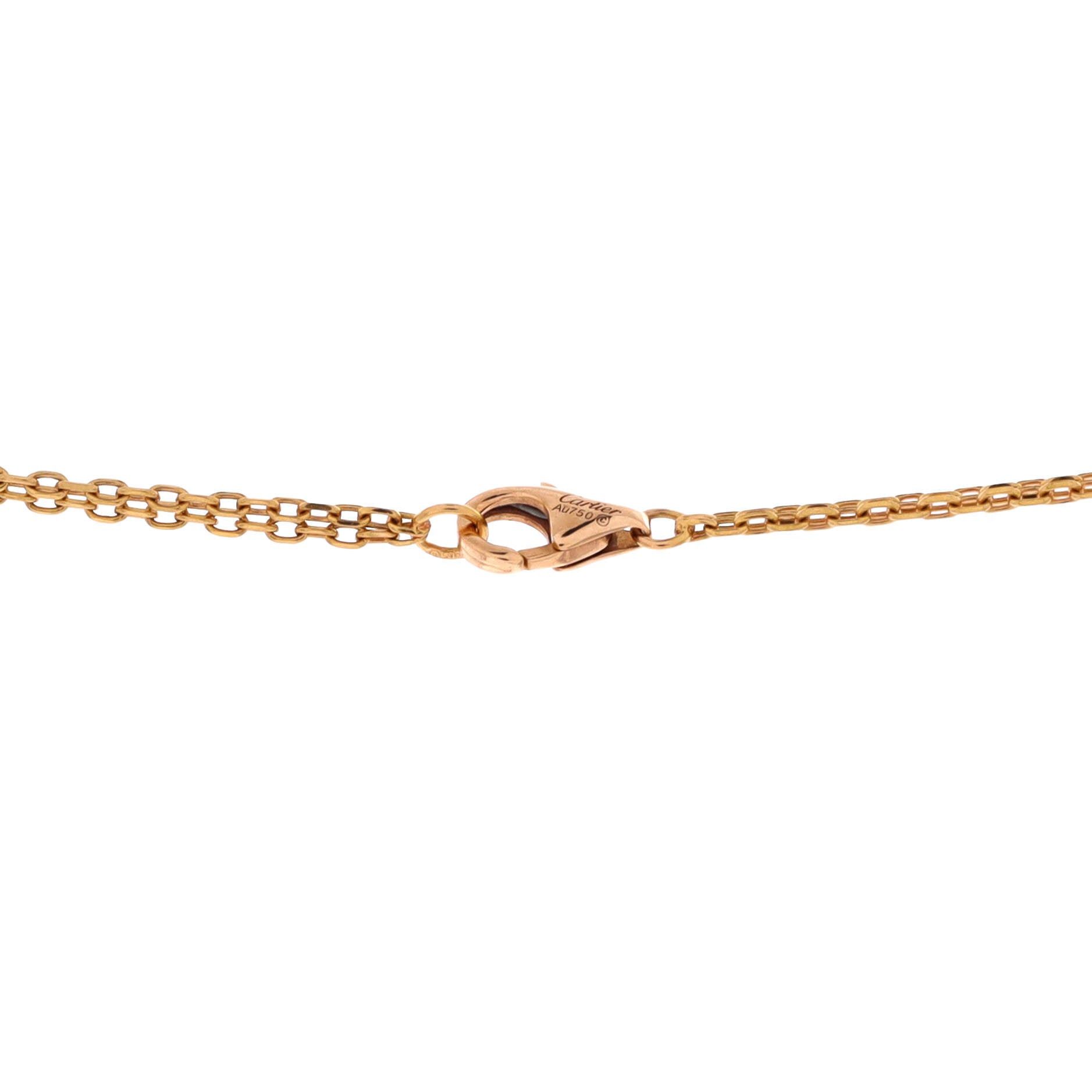 Cartier Love 3 Ring Pendant Necklace Size ONE SIZE - 4 Thumbnail