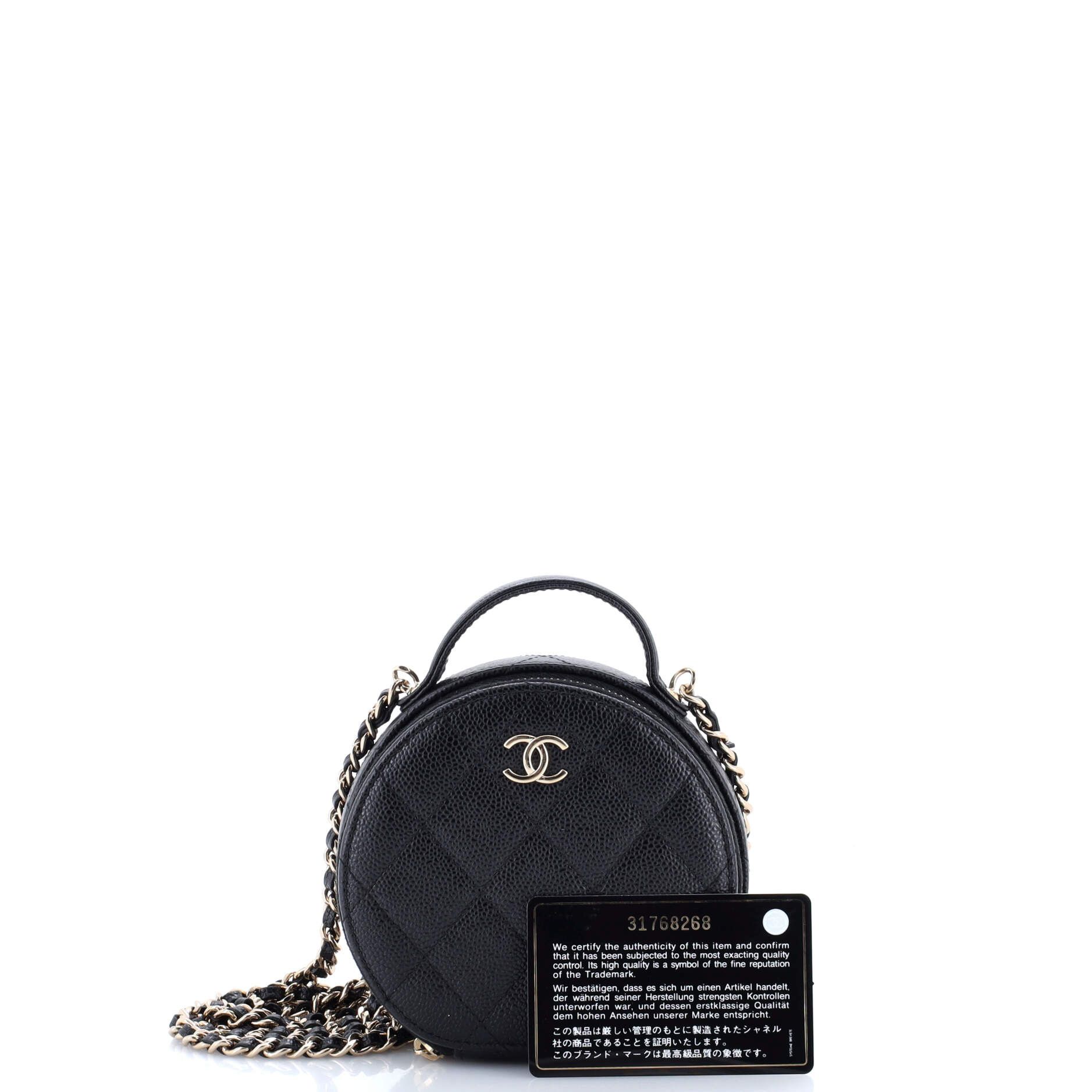 Chanel Handle with Care Round Vanity Case with Chain Size ONE SIZE - 2 Thumbnail