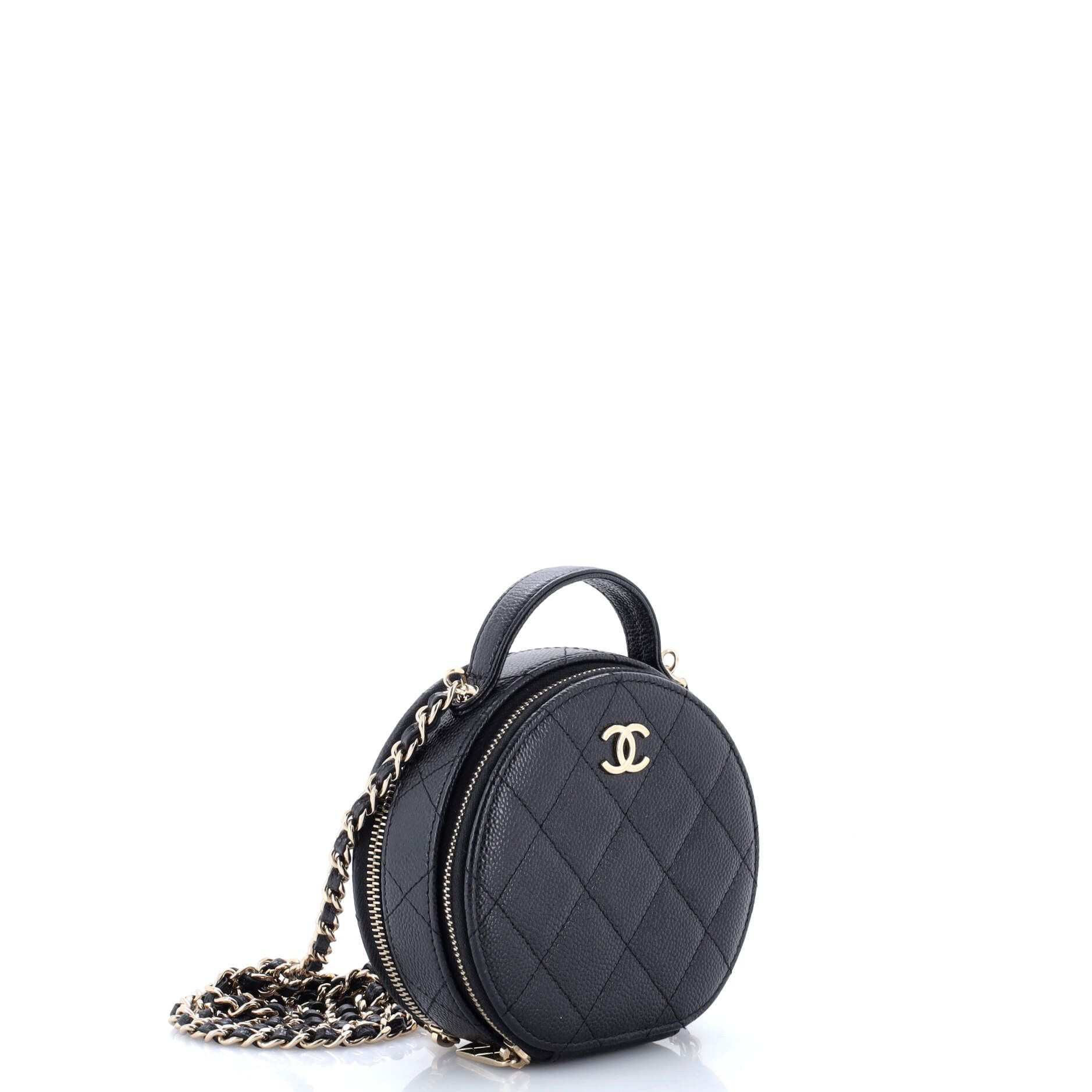 Chanel Handle with Care Round Vanity Case with Chain Size ONE SIZE - 3 Thumbnail