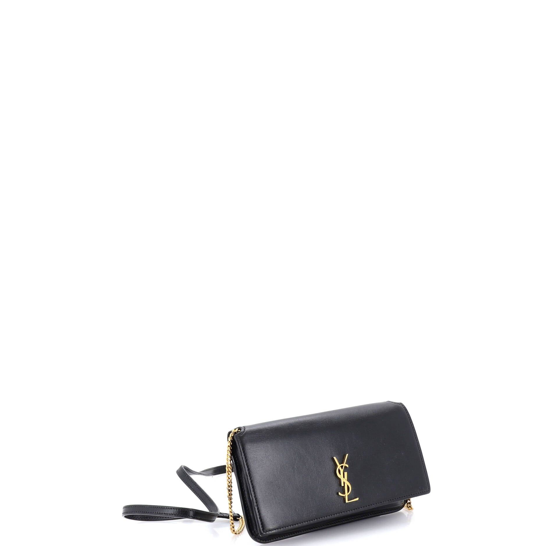 Saint Laurent Paris Classic Monogram Phone Holder Shoulder Bag Size ONE SIZE - 2 Thumbnail