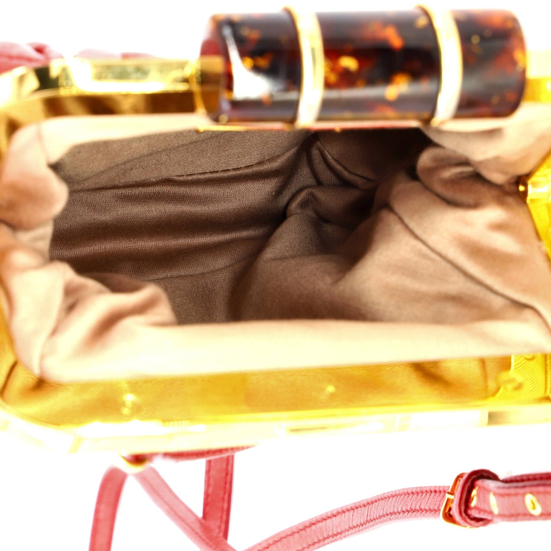 Miu Miu Kisslock Frame Clutch with Chain Size ONE SIZE - 4 Thumbnail