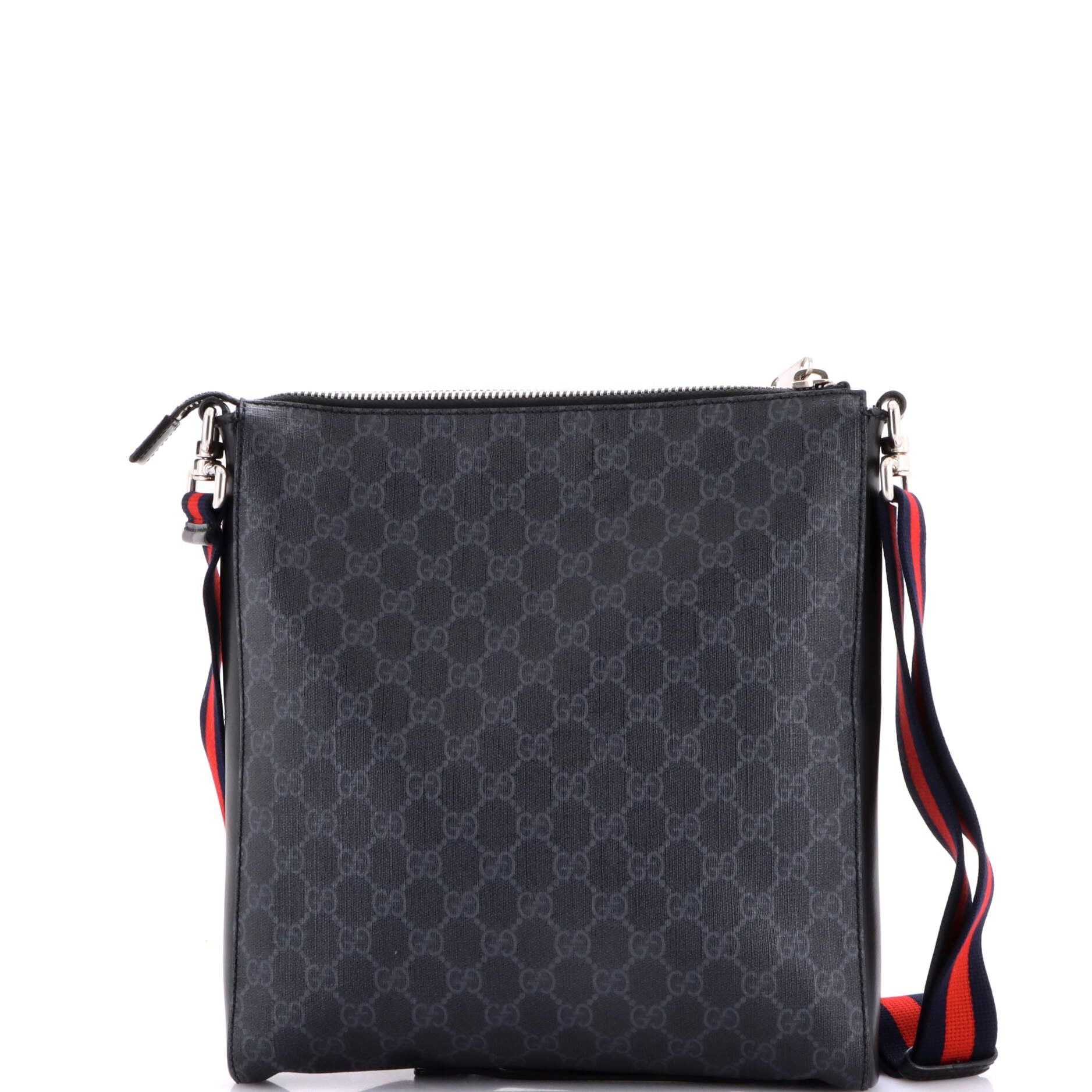 Gucci Web Strap Front Zip Messenger Bag Size ONE SIZE - 3 Thumbnail