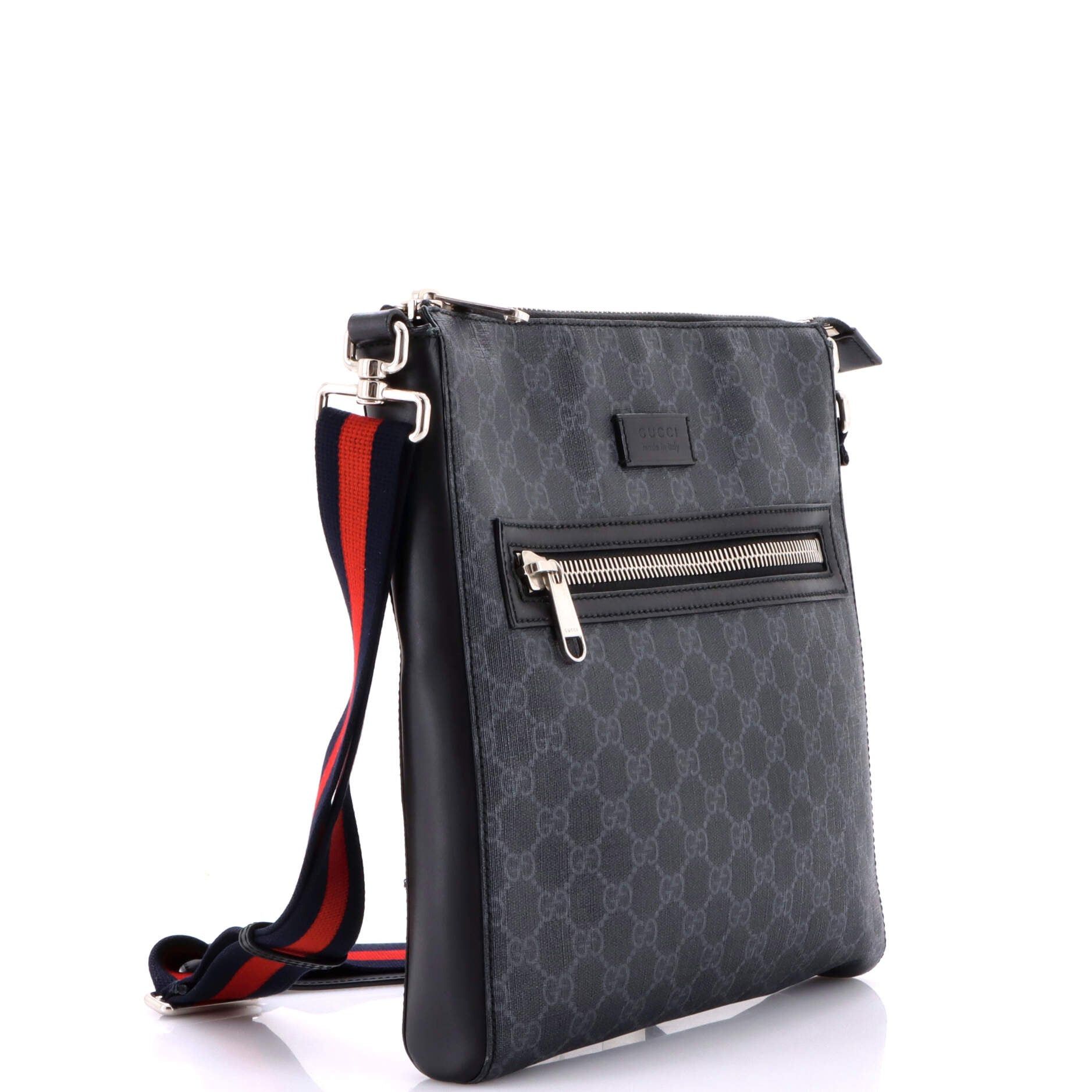 Gucci Web Strap Front Zip Messenger Bag Size ONE SIZE - 2 Thumbnail