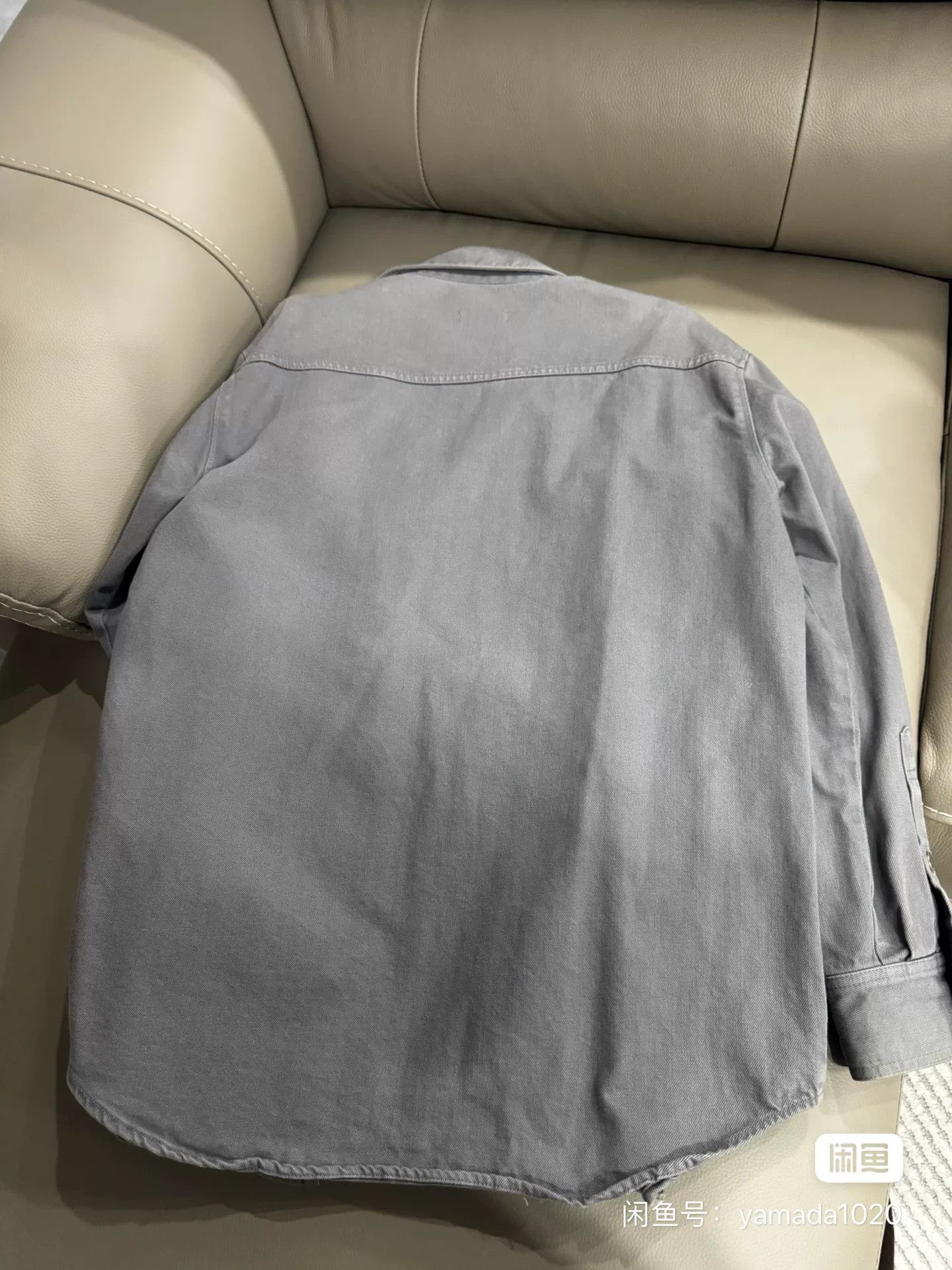 Raf Simons Raf Simons Gray Denim Shirt Jacket Size US XL / EU 56 / 4 - 2 Thumbnail