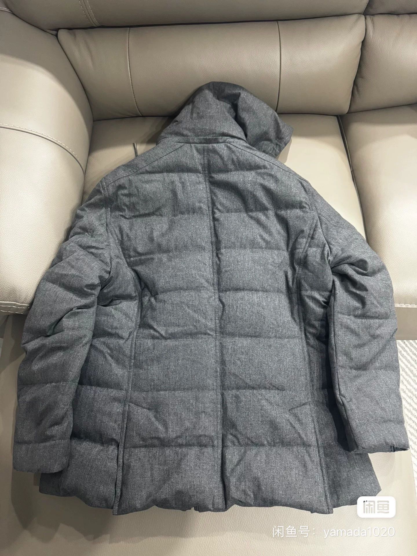 Brunello Cucinelli Brunello Cucinelli Wool Cashmere Down Jacket Size US L / EU 52-54 / 3 - 2 Thumbnail