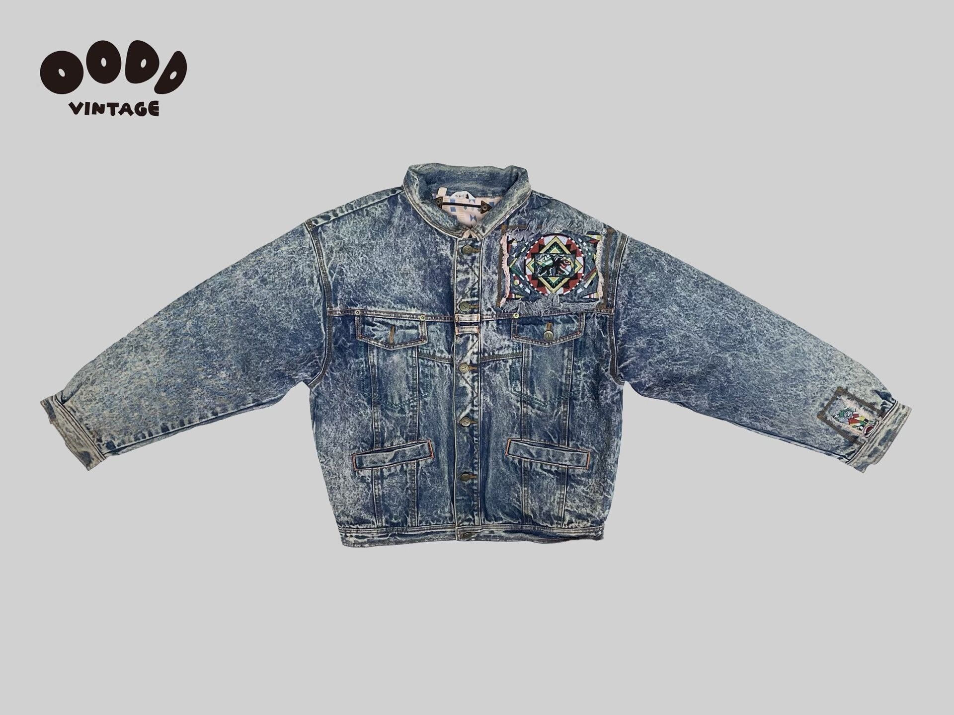 Kansai Yamamoto Kansai Yamamoto Vintage Embroidered Denim Jacket Size US M / EU 48-50 / 2 - 3 Thumbnail