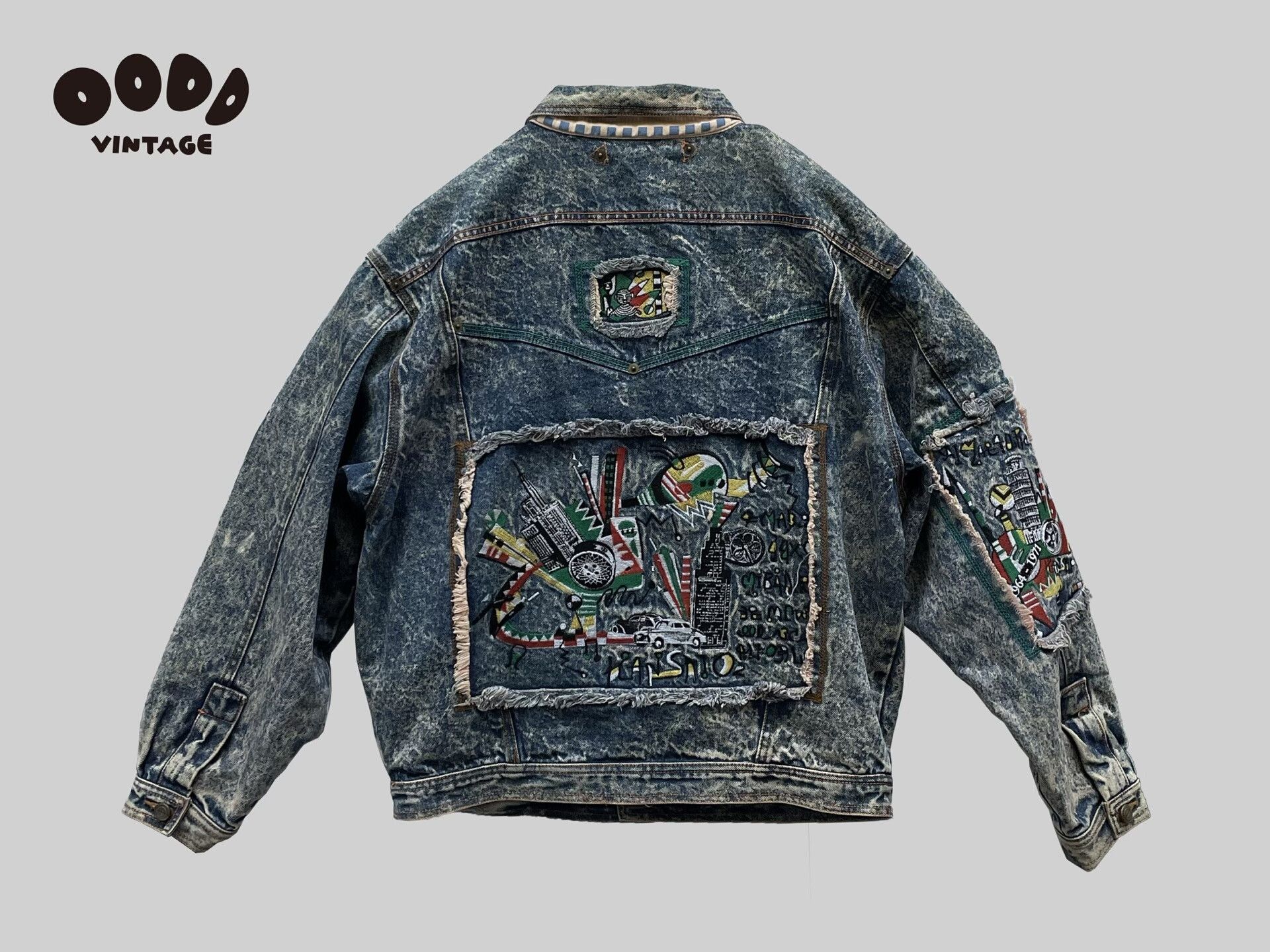Kansai Yamamoto Kansai Yamamoto Vintage Embroidered Denim Jacket Size US M / EU 48-50 / 2 - 2 Thumbnail