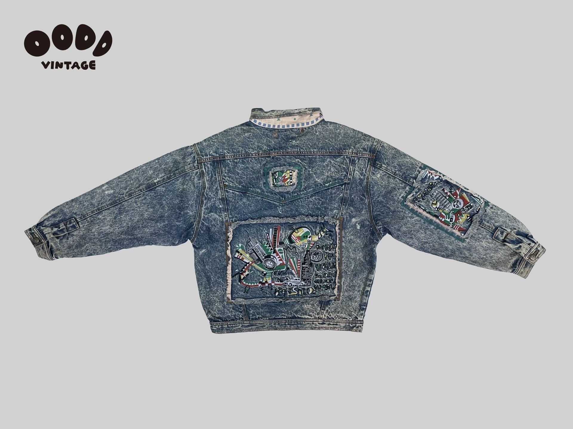 Kansai Yamamoto Kansai Yamamoto Vintage Embroidered Denim Jacket Size US M / EU 48-50 / 2 - 4 Thumbnail