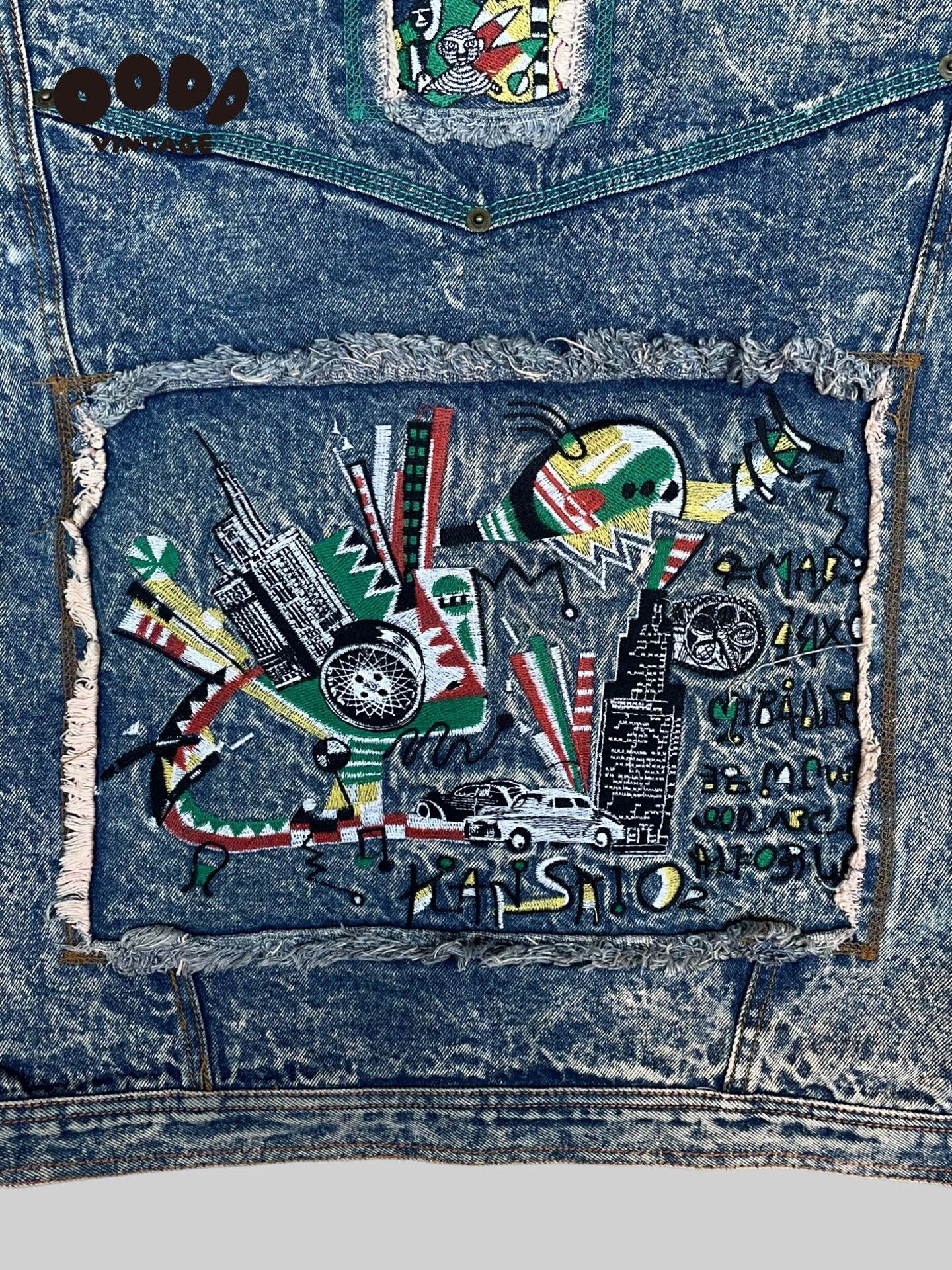 Kansai Yamamoto Kansai Yamamoto Vintage Embroidered Denim Jacket Size US M / EU 48-50 / 2 - 6 Thumbnail