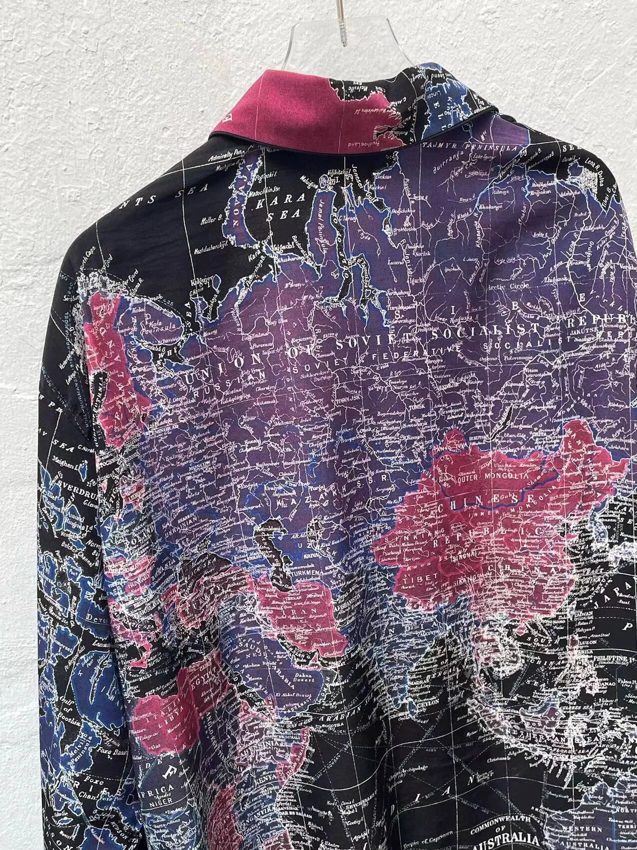 Lad Musician World Map Oversized Shirt Size US M / EU 48-50 / 2 - 6 Thumbnail