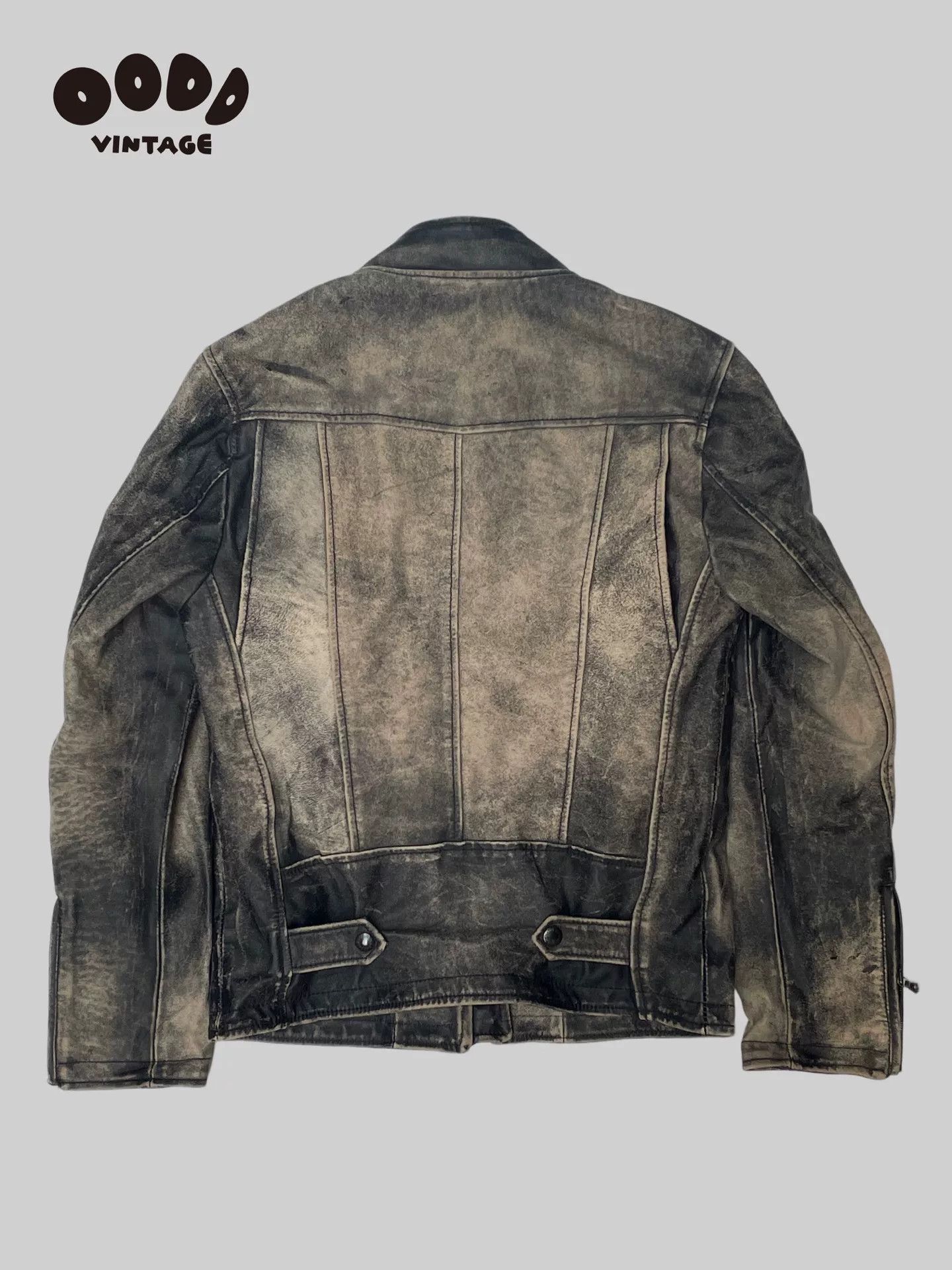 Dolce & Gabbana Dolce&Gabbana Distressed Leather Rider Jacket Size US M / EU 48-50 / 2 - 2 Thumbnail