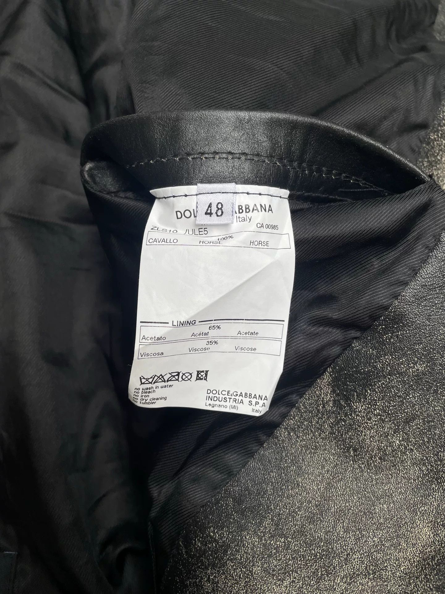 Dolce & Gabbana Dolce&Gabbana Distressed Leather Rider Jacket Size US M / EU 48-50 / 2 - 9 Thumbnail