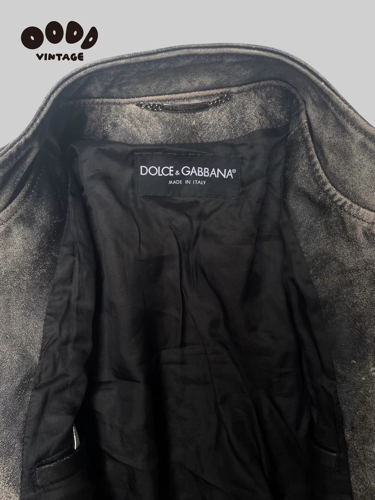 Dolce & Gabbana Dolce&Gabbana Distressed Leather Rider Jacket Size US M / EU 48-50 / 2 - 5 Thumbnail