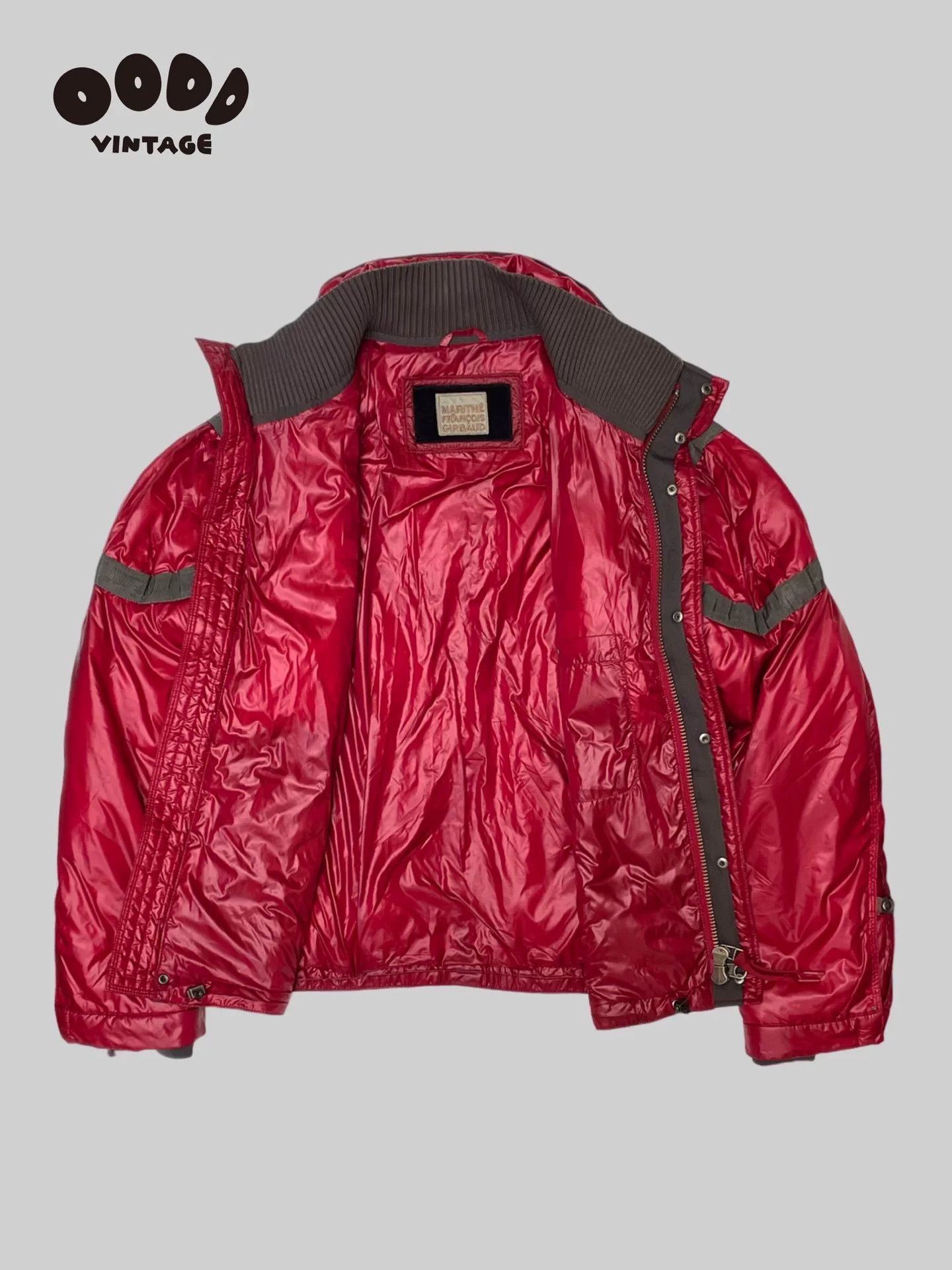 Marithe + Francois Girbaud AKIRA Style Red Nylon Puffer Jacket Size US M / EU 48-50 / 2 - 2 Thumbnail