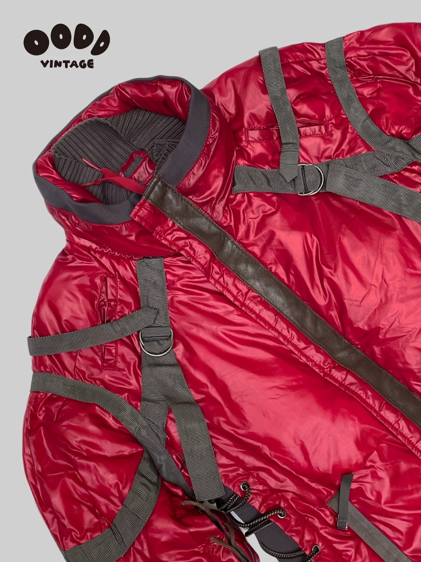 Marithe + Francois Girbaud AKIRA Style Red Nylon Puffer Jacket Size US M / EU 48-50 / 2 - 5 Thumbnail