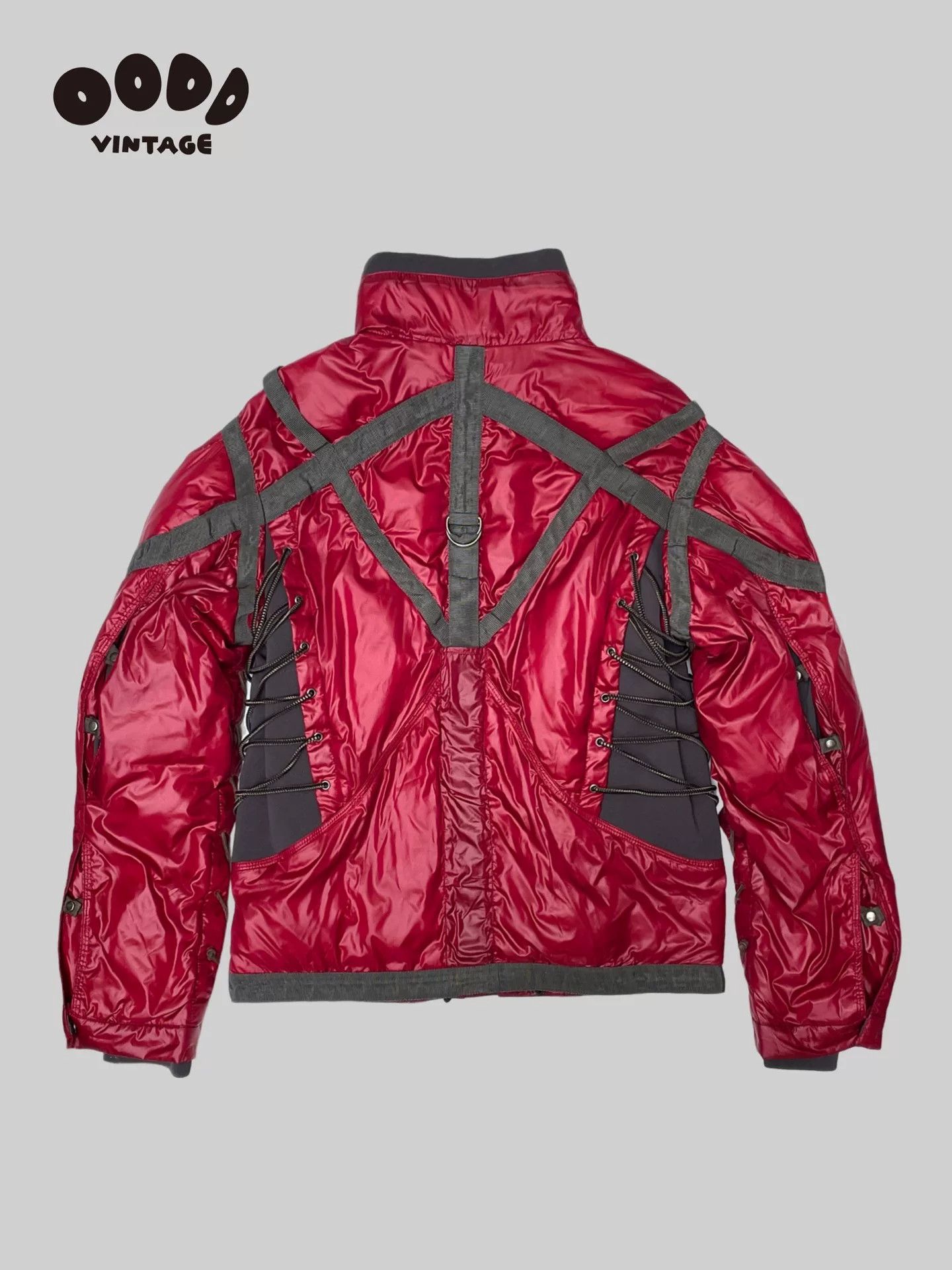 Marithe + Francois Girbaud AKIRA Style Red Nylon Puffer Jacket Size US M / EU 48-50 / 2 - 3 Thumbnail