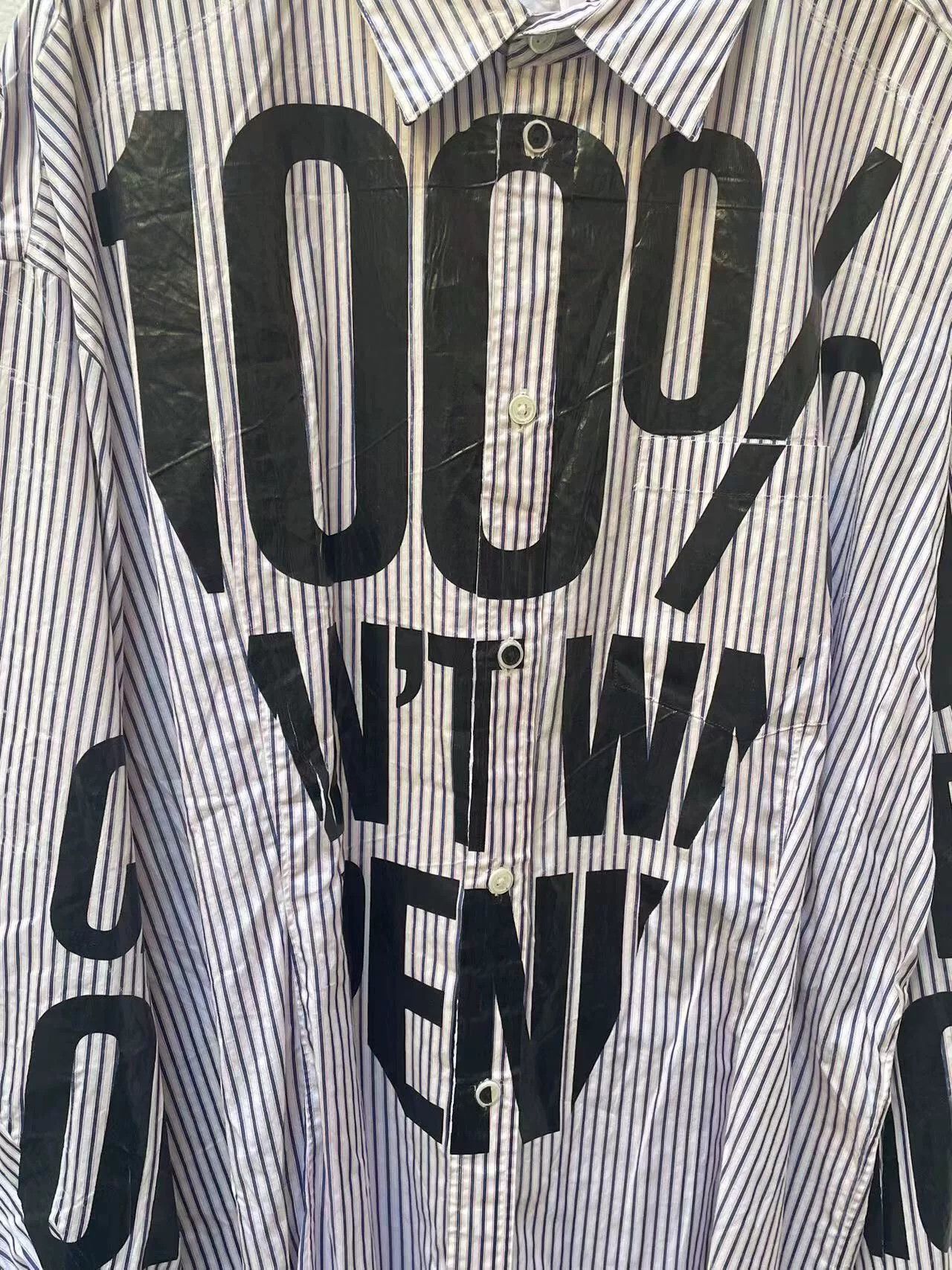 Doublet Unique Striped Statement Shirt Size US M / EU 48-50 / 2 - 3 Thumbnail
