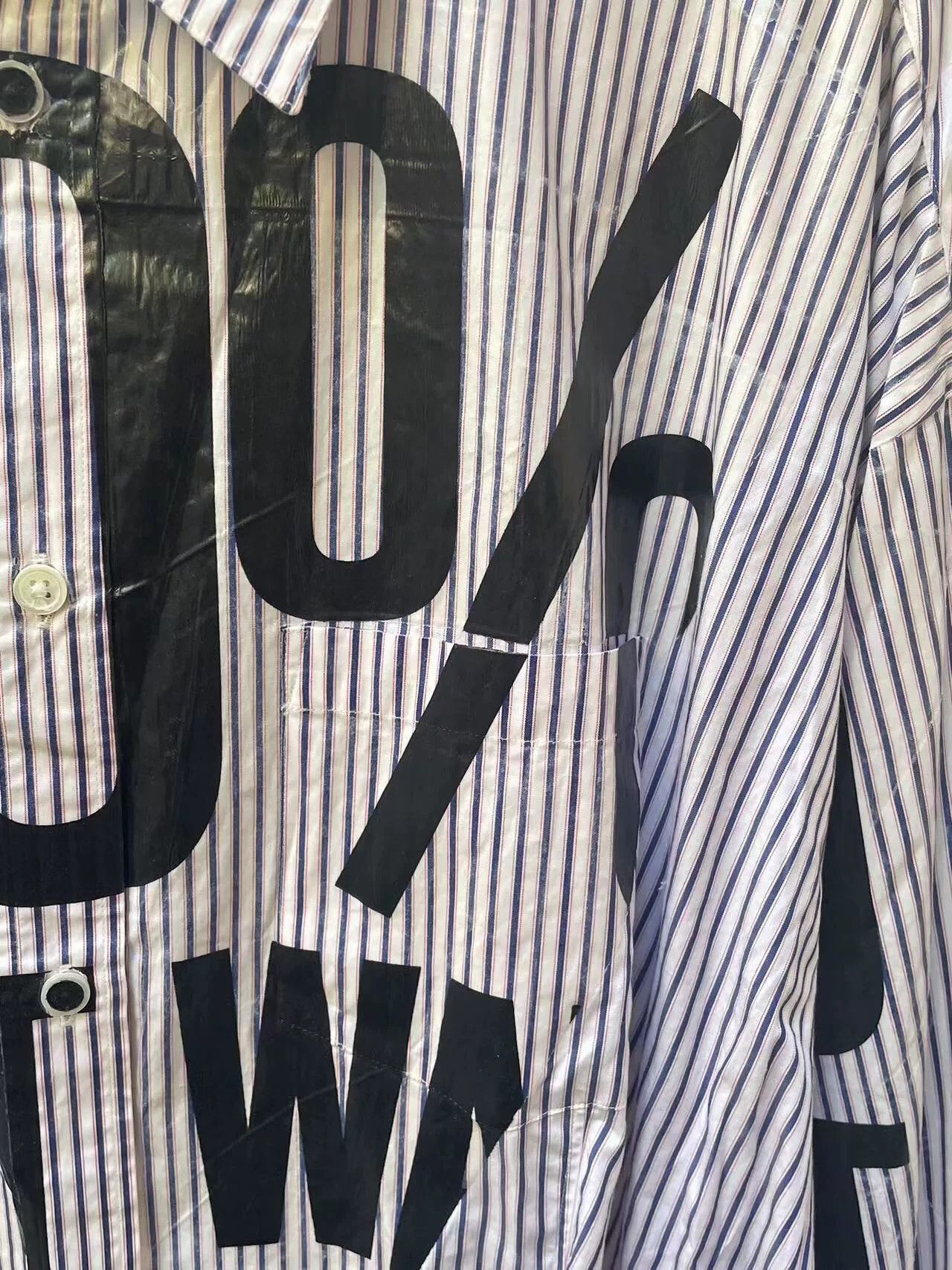 Doublet Unique Striped Statement Shirt Size US M / EU 48-50 / 2 - 4 Thumbnail