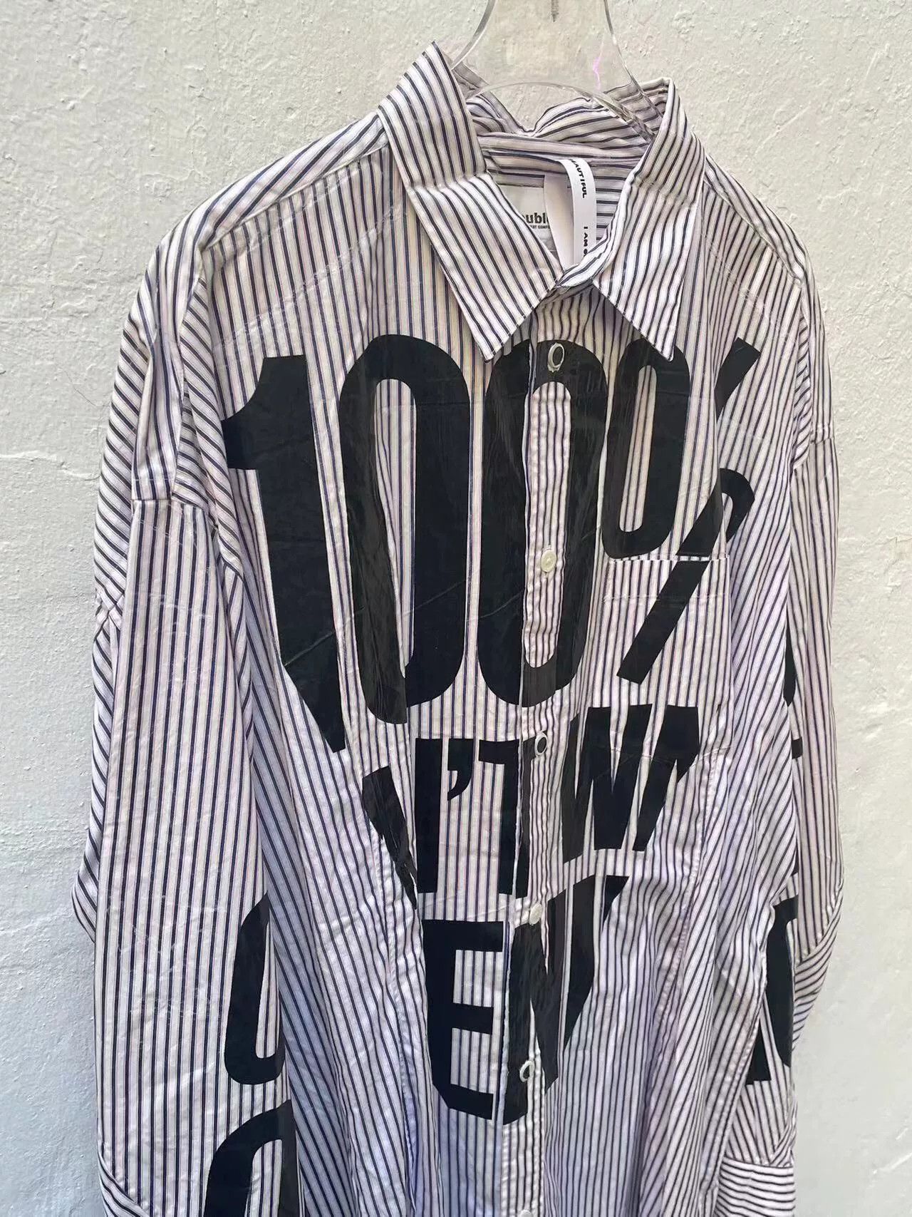 Doublet Unique Striped Statement Shirt Size US M / EU 48-50 / 2 - 2 Thumbnail