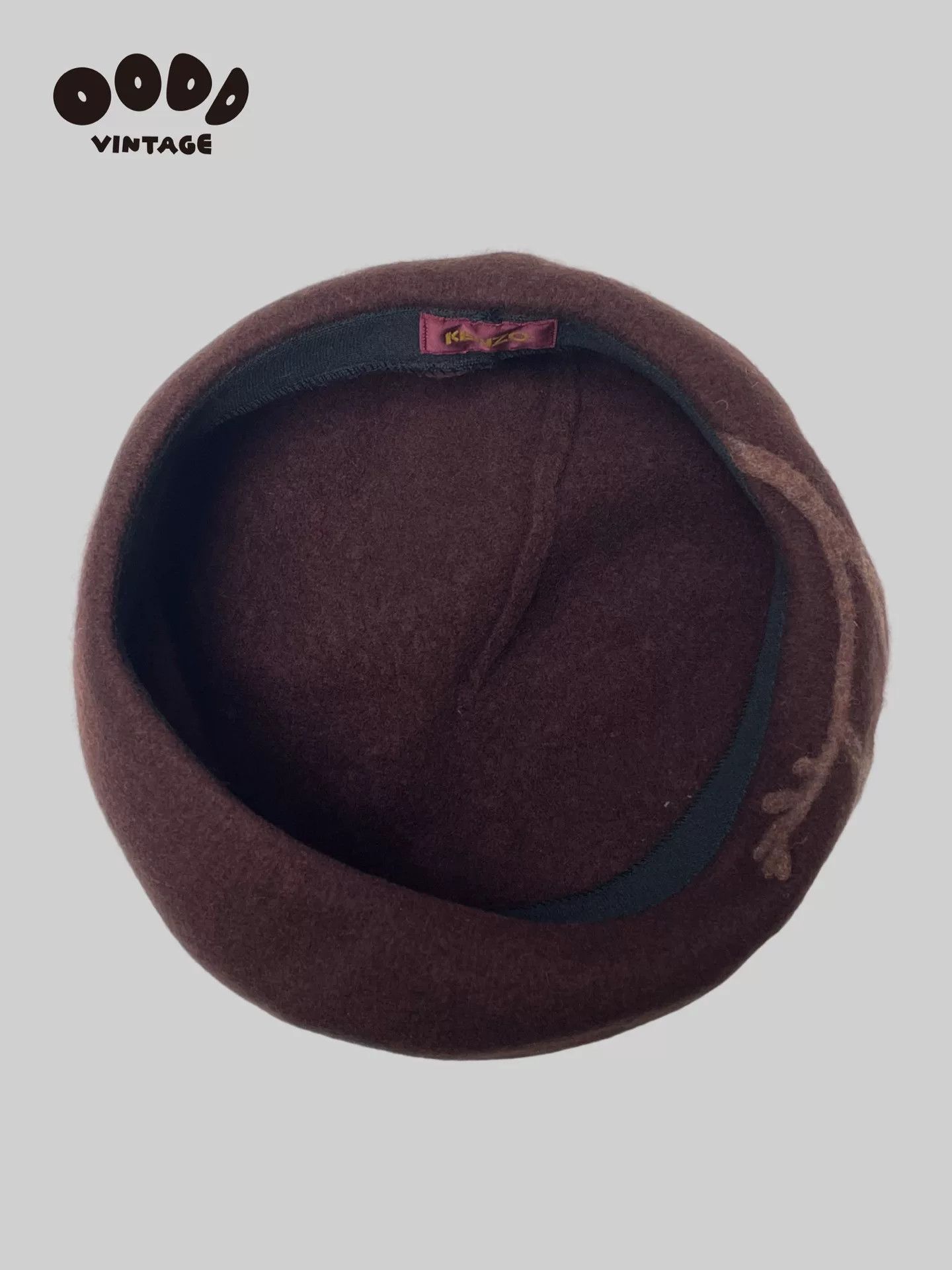 Kenzo Kenzo Wool Beret with Branch Pattern Size ONE SIZE - 7 Thumbnail