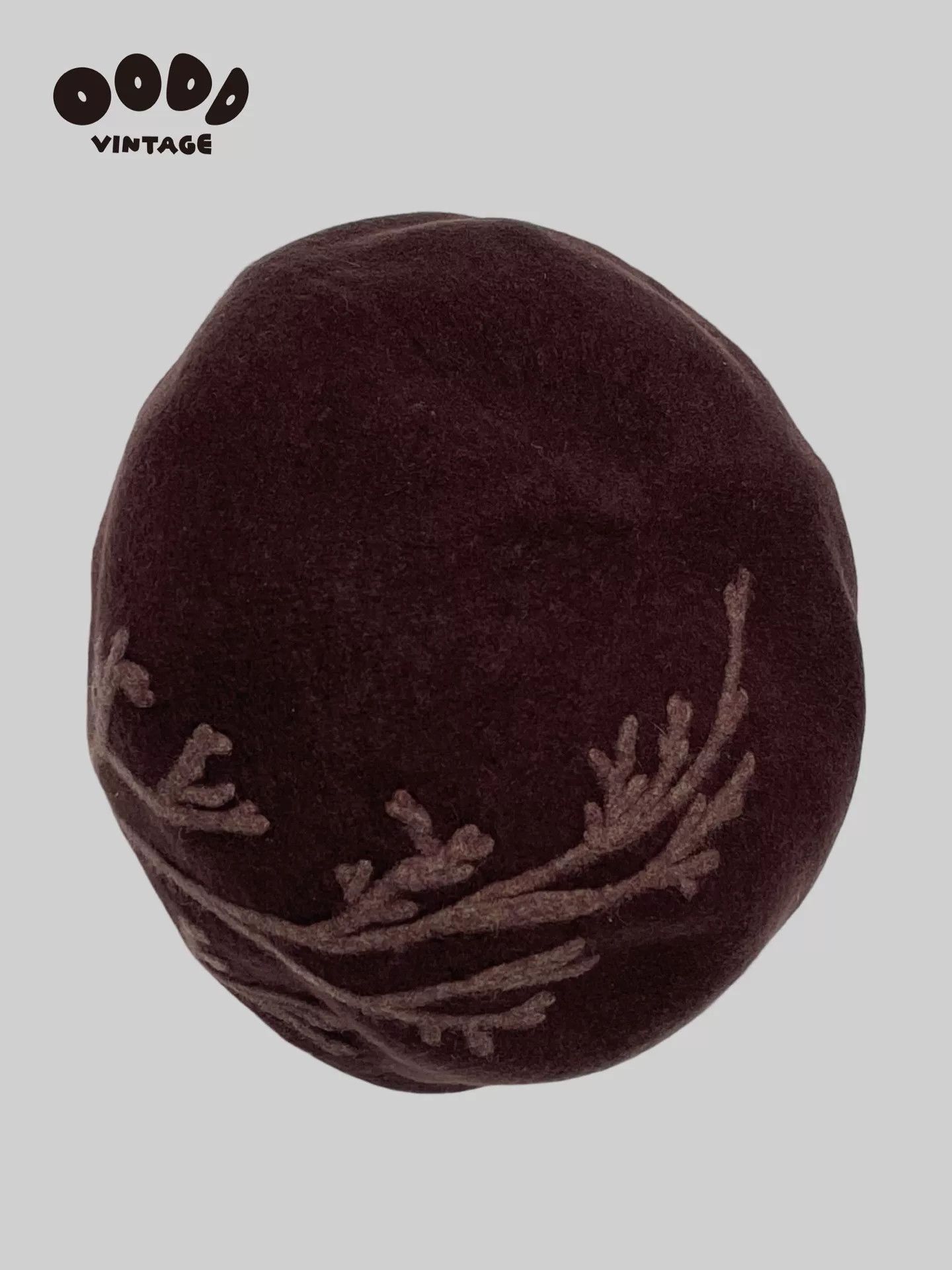 Kenzo Kenzo Wool Beret with Branch Pattern Size ONE SIZE - 5 Thumbnail