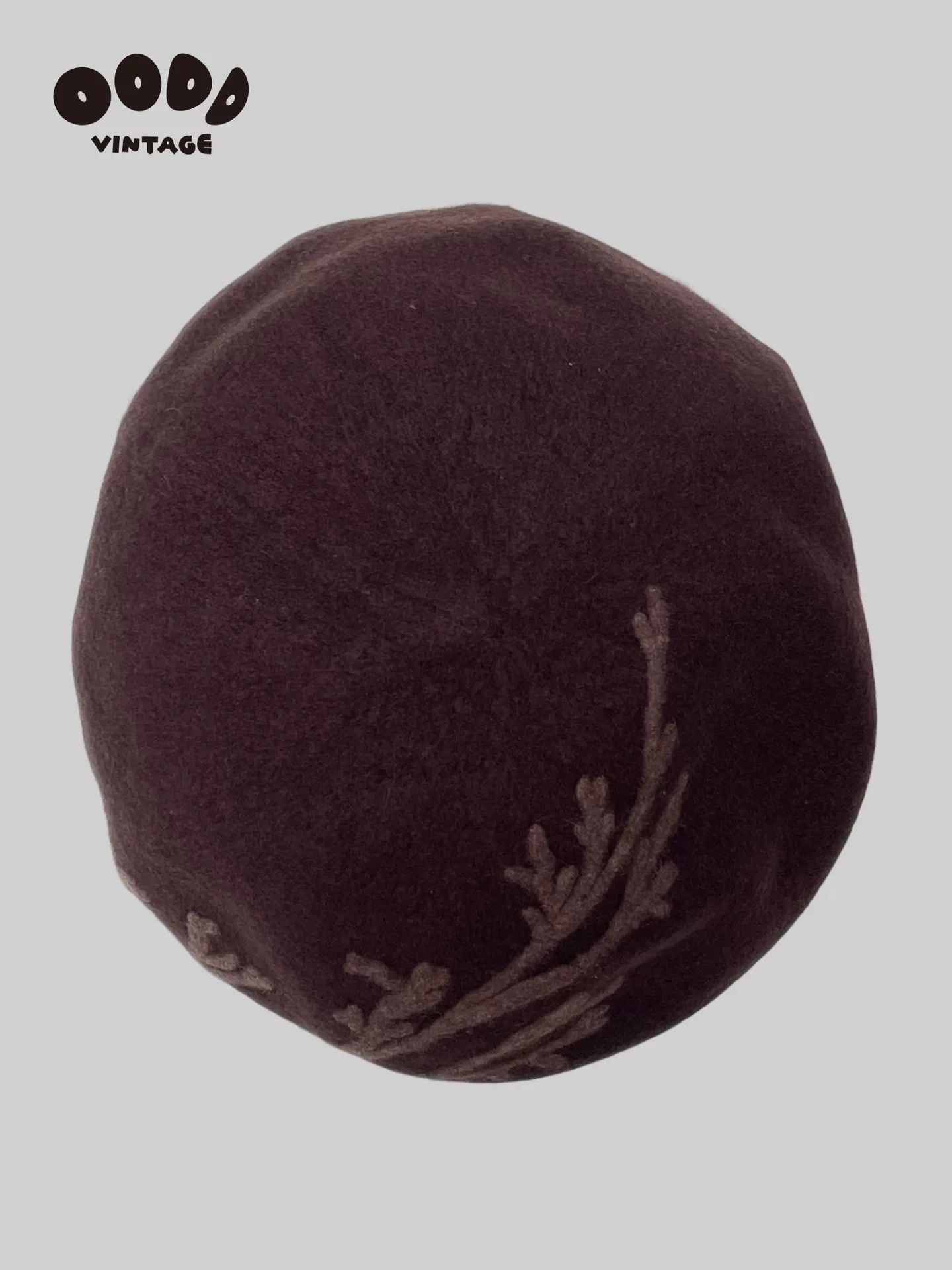 Kenzo Kenzo Wool Beret with Branch Pattern Size ONE SIZE - 6 Thumbnail