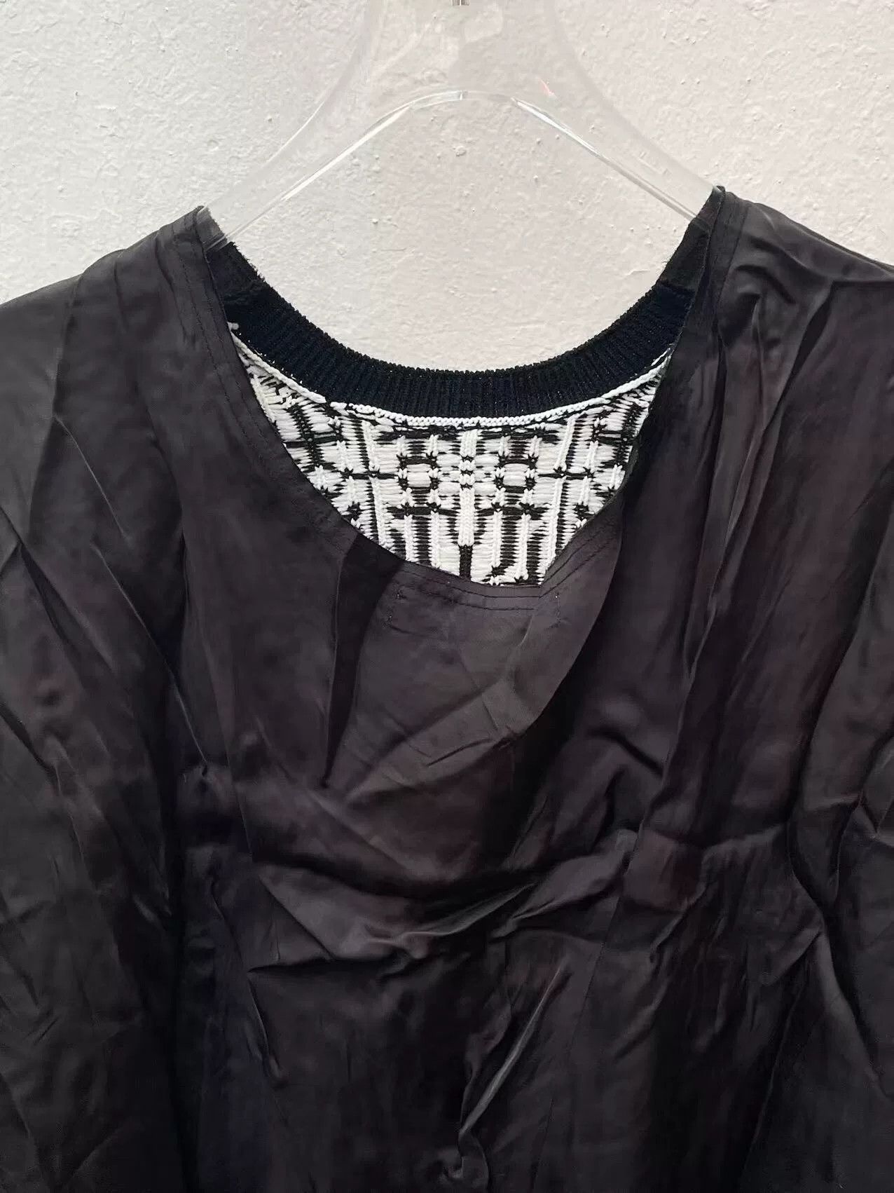 Comme des Garcons Comme des Garcons Plus Black White Sweater Size US M / EU 48-50 / 2 - 8 Thumbnail
