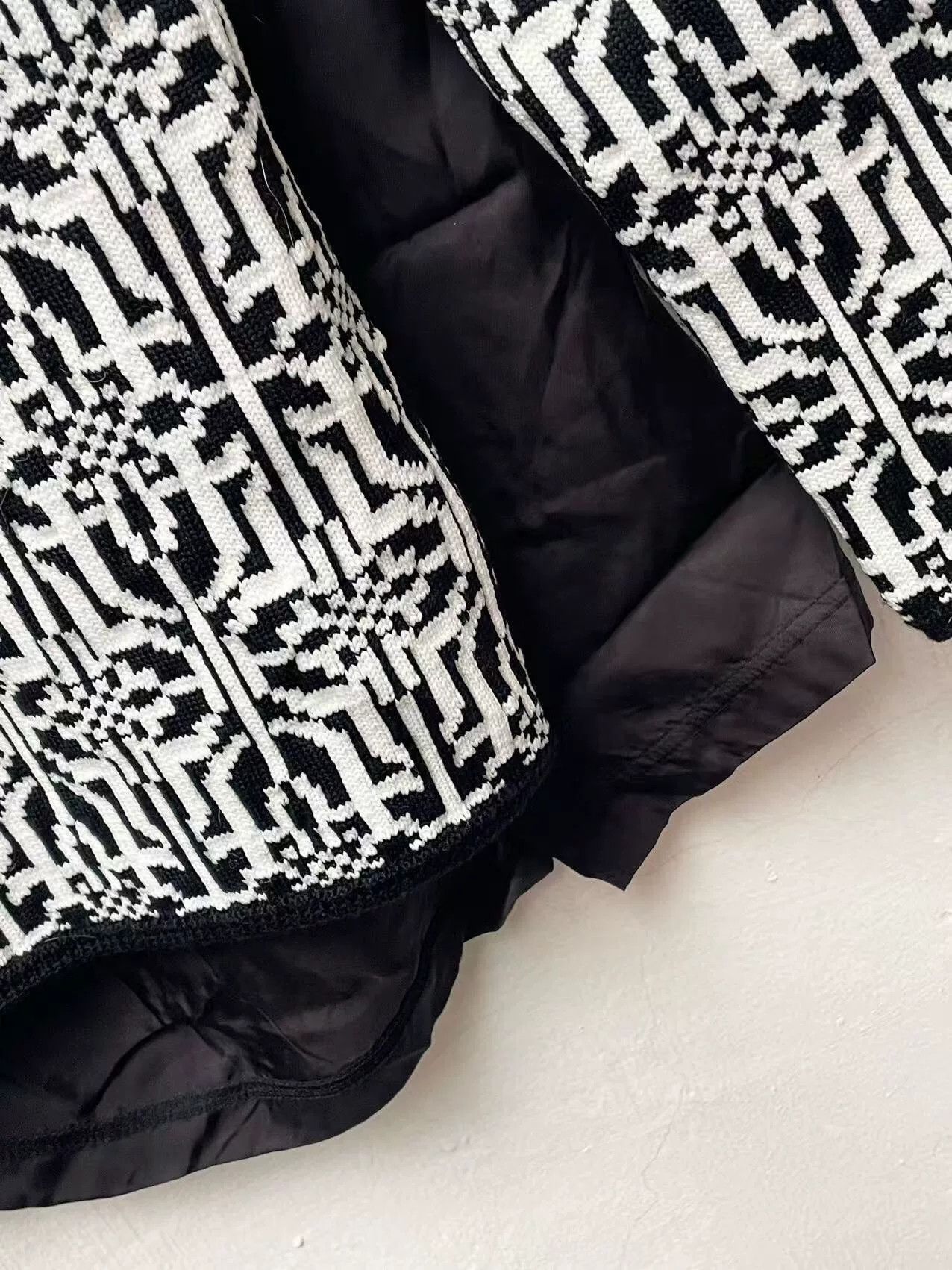 Comme des Garcons Comme des Garcons Plus Black White Sweater Size US M / EU 48-50 / 2 - 6 Thumbnail
