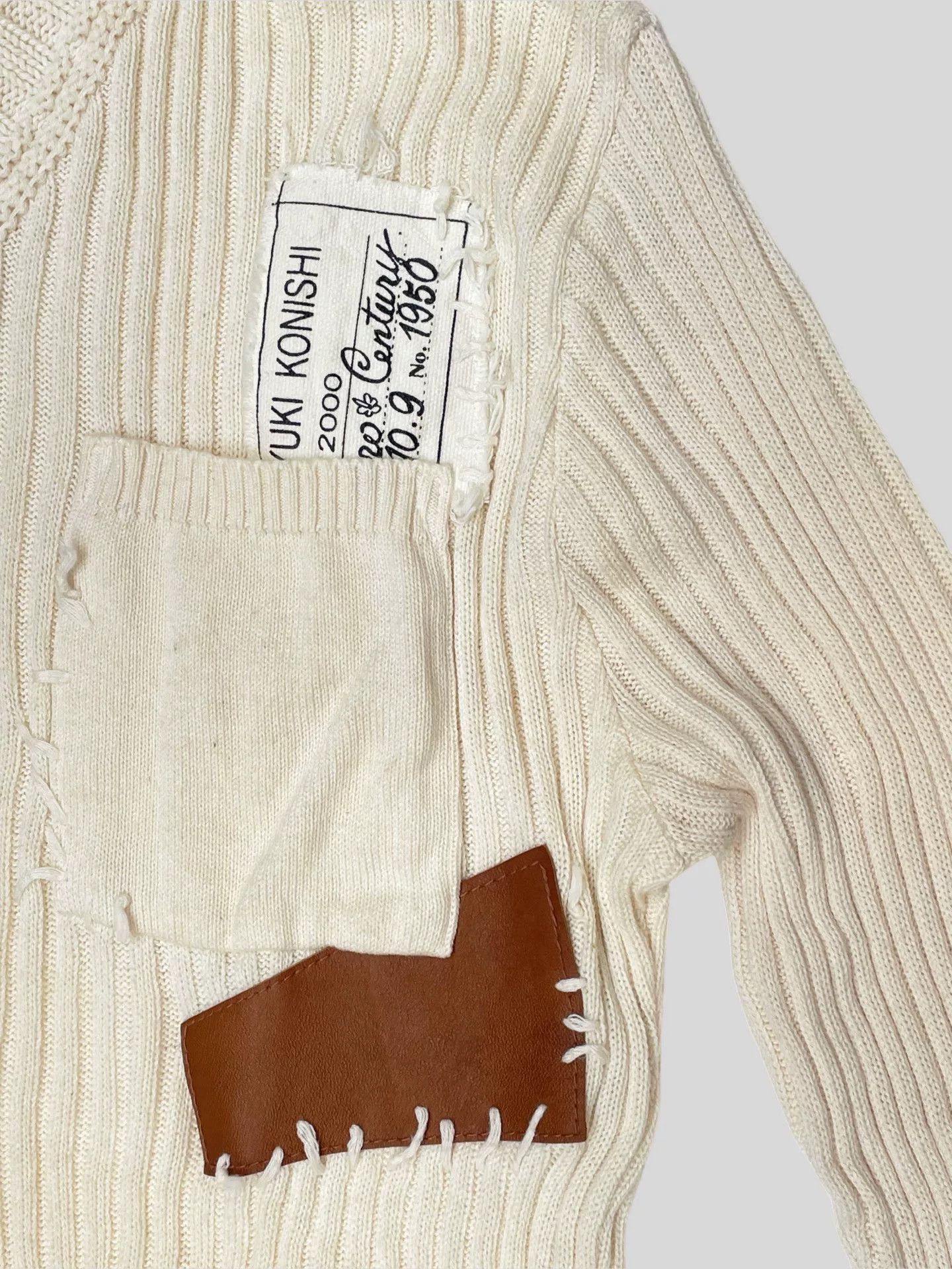 Yoshiyuki Konishi Yoshiyuki Konishi Patchwork Knit Sweater Size US M / EU 48-50 / 2 - 4 Thumbnail