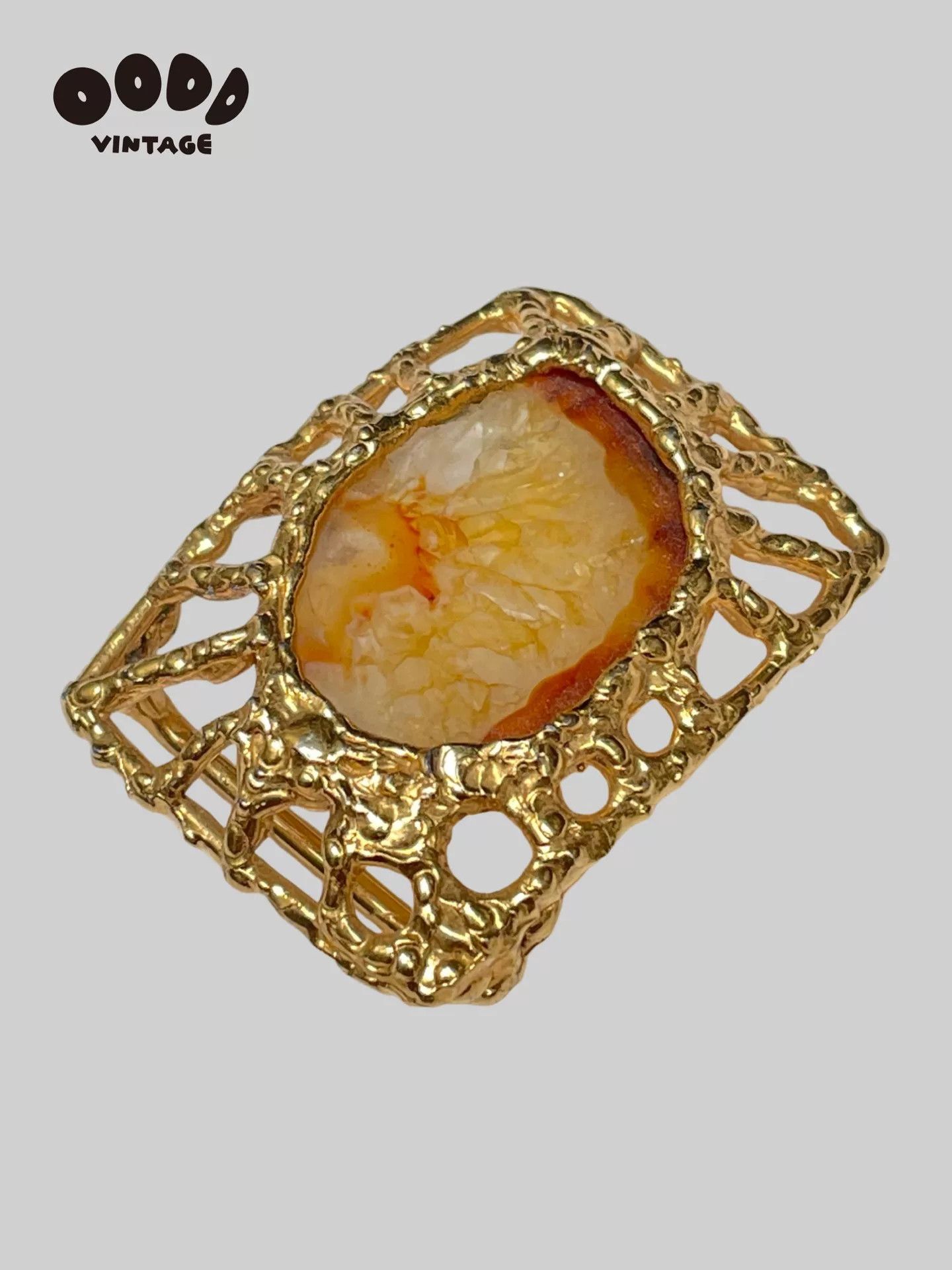 Vintage Vintage French Gold Frame Belt Buckle Size ONE SIZE - 6 Thumbnail