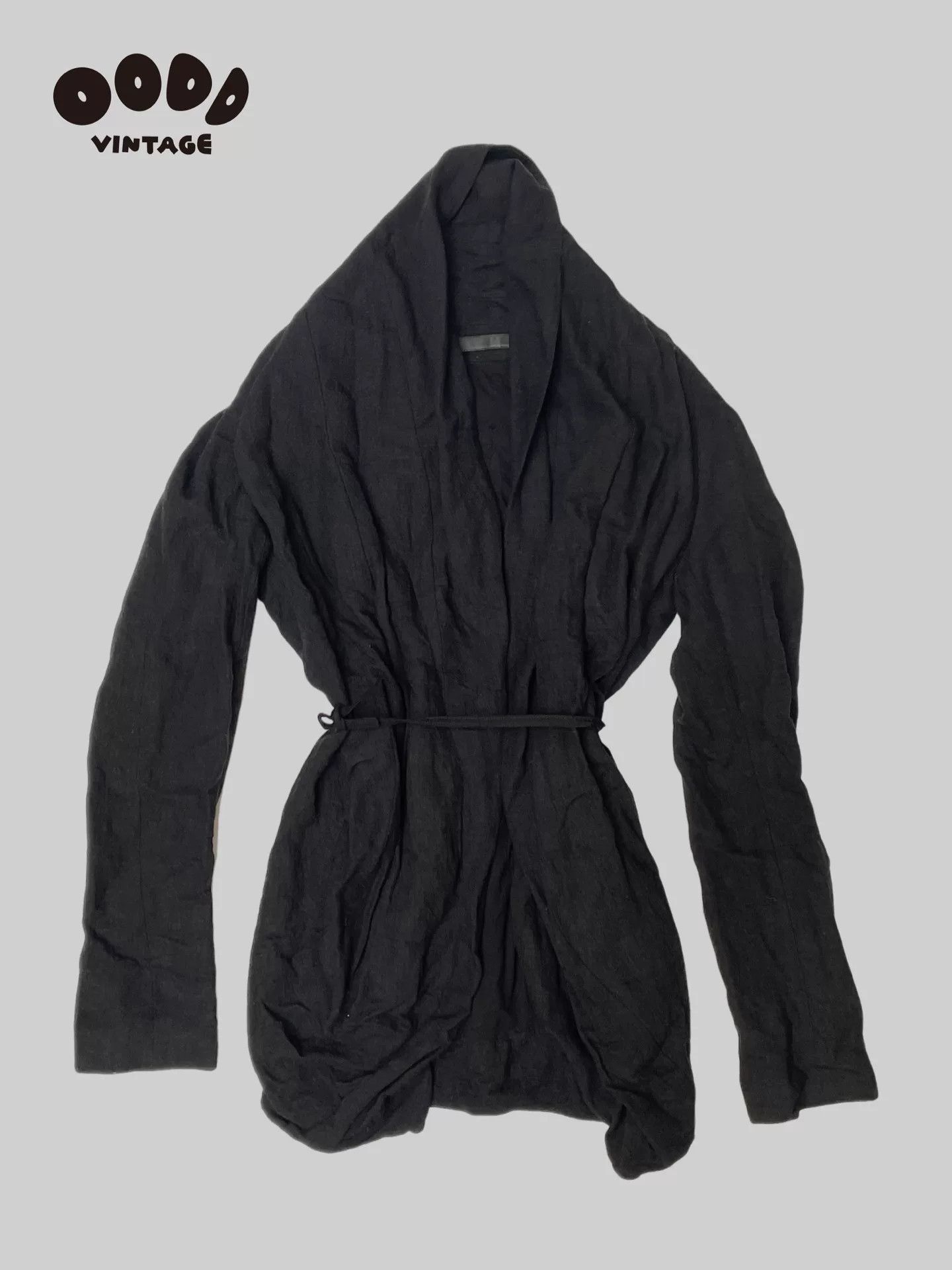 Julius Julius 7 Drawstring Pleated Robe Coat Size US M / EU 48-50 / 2 - 2 Thumbnail