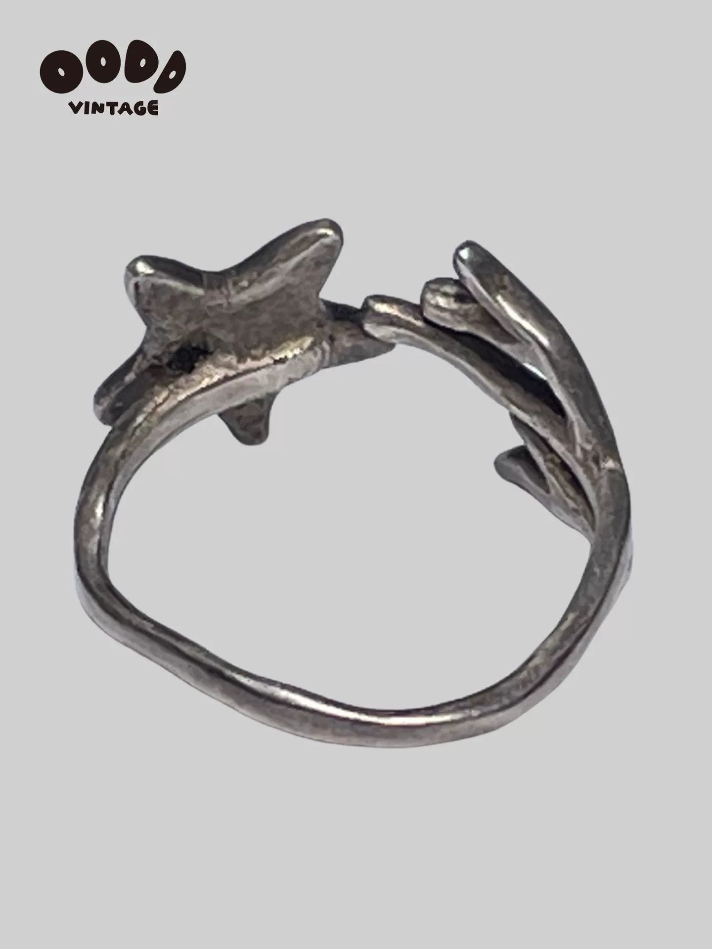 Vintage Vintage Starfish Shaped Silver Ring Size ONE SIZE - 6 Thumbnail