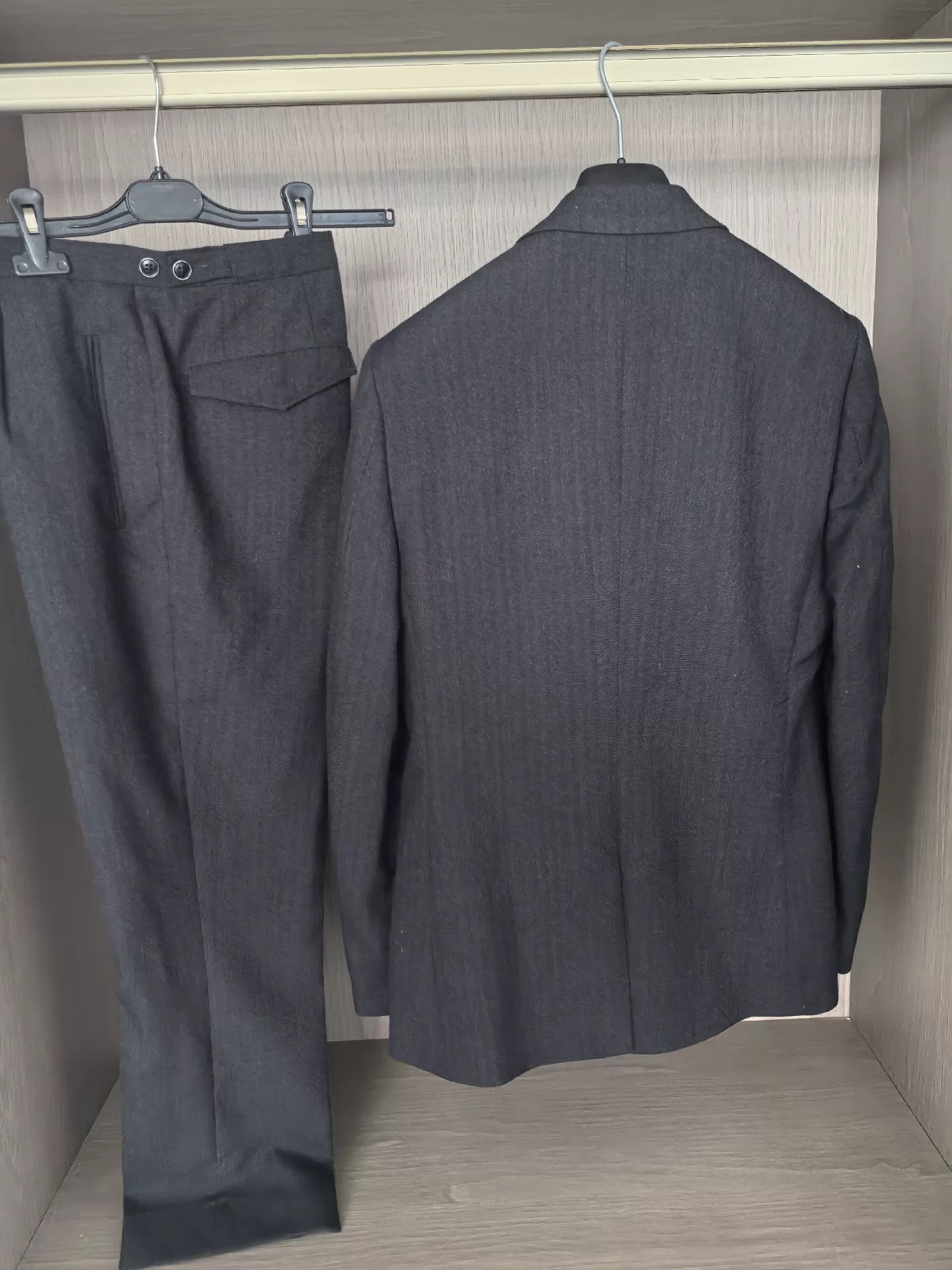 Raf Simons RAF SIMONS Black Wool Suit Set Size US 30 / EU 46 - 2 Thumbnail