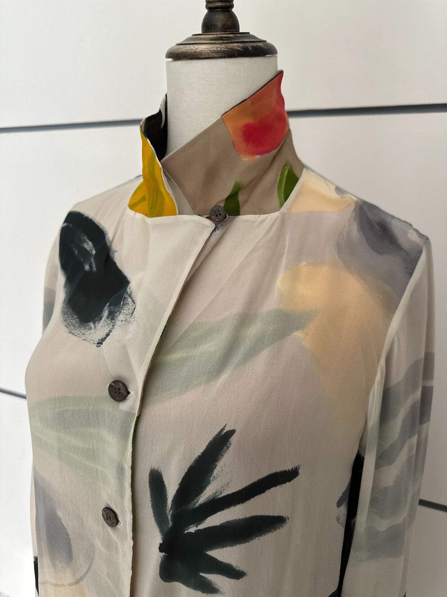 Issey Miyake Issey Miyake Double-Sided Silk Jacket Size M / US 6-8 / IT 42-44 - 2 Thumbnail