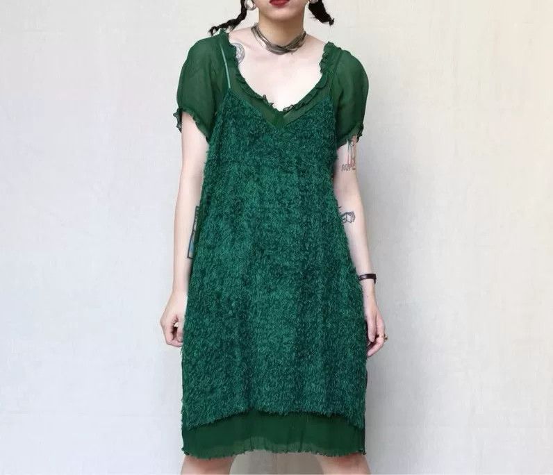 Undercover UNDERCOVER Multi-layer Green Dress Size M / US 6-8 / IT 42-44 - 5 Thumbnail