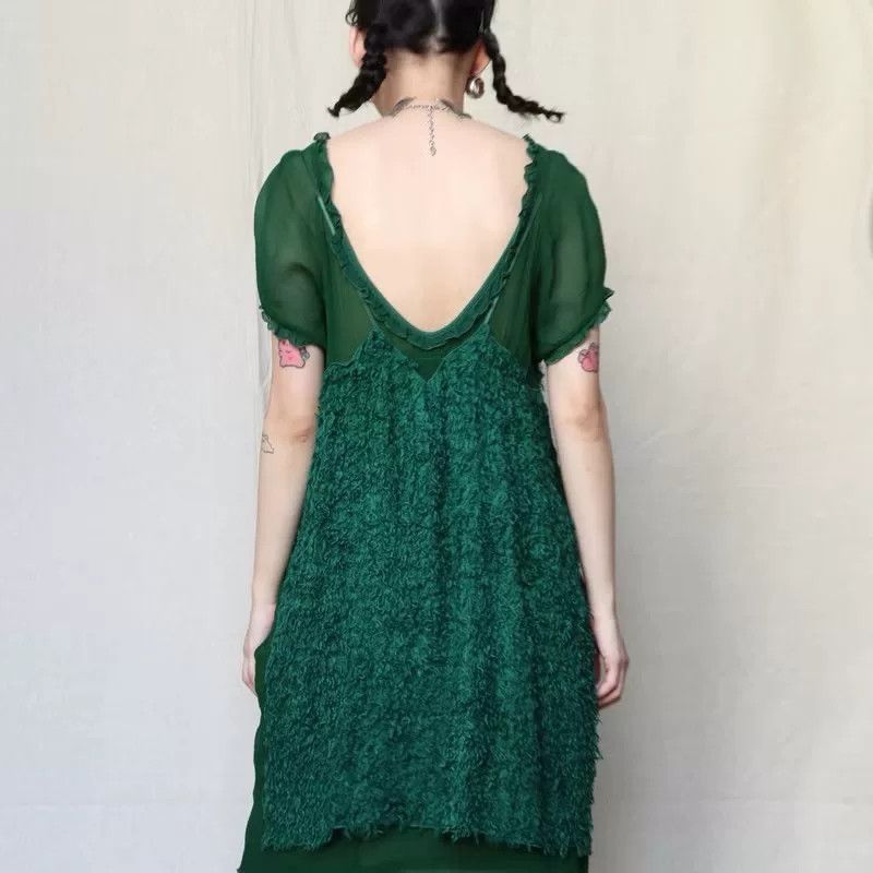 Undercover UNDERCOVER Multi-layer Green Dress Size M / US 6-8 / IT 42-44 - 7 Thumbnail
