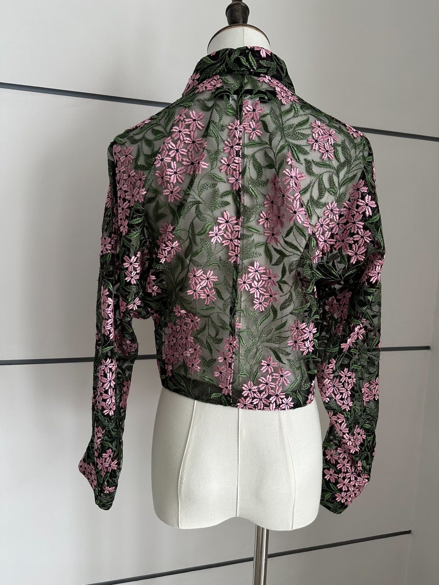 Junya Watanabe Junya Watanabe Floral Embroidered Shirt Size S / US 4 / IT 40 - 2 Thumbnail