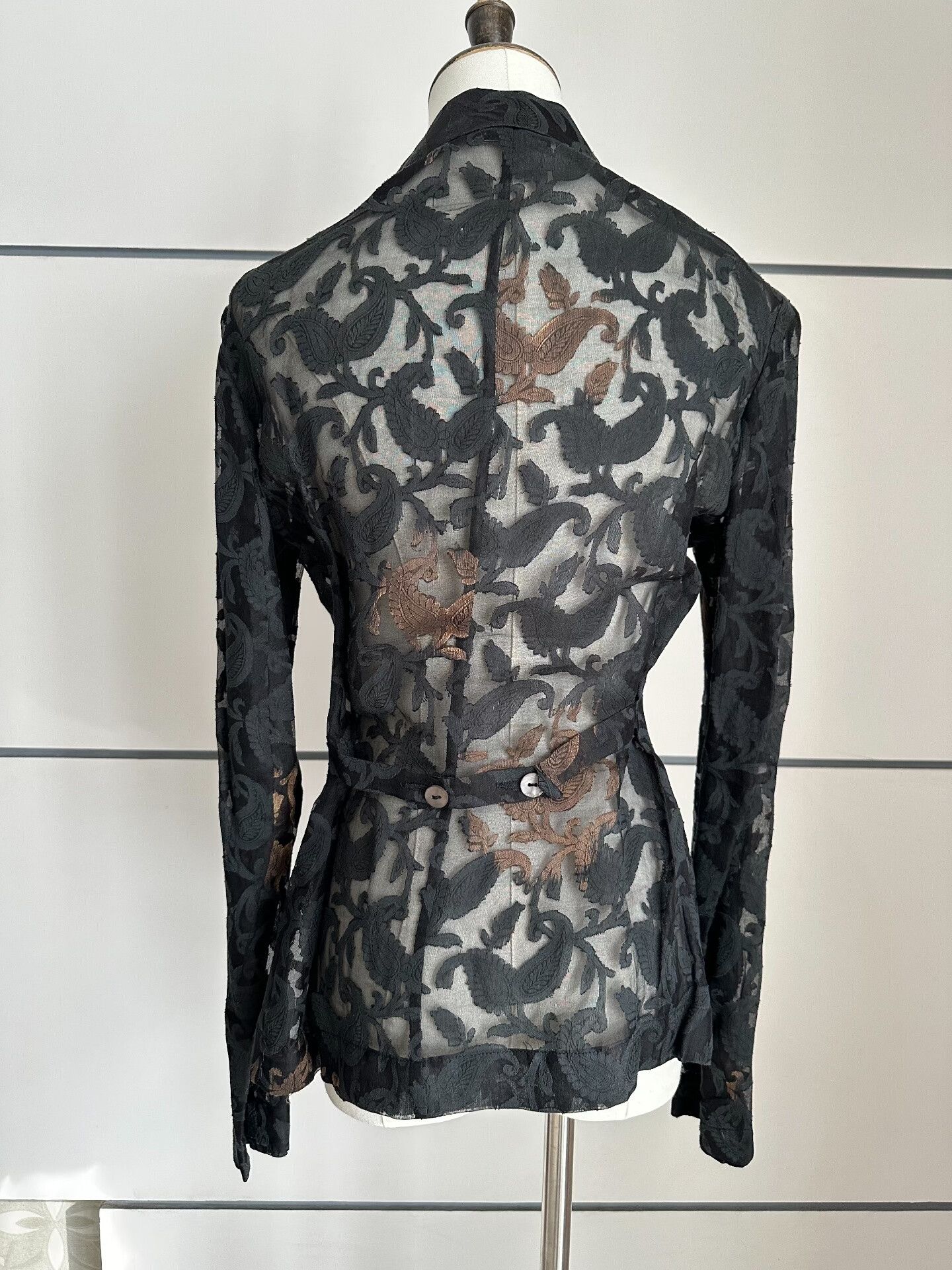 Dries Van Noten Dries Van Noten 90s Embroidered Blazer Size S / US 4 / IT 40 - 4 Thumbnail