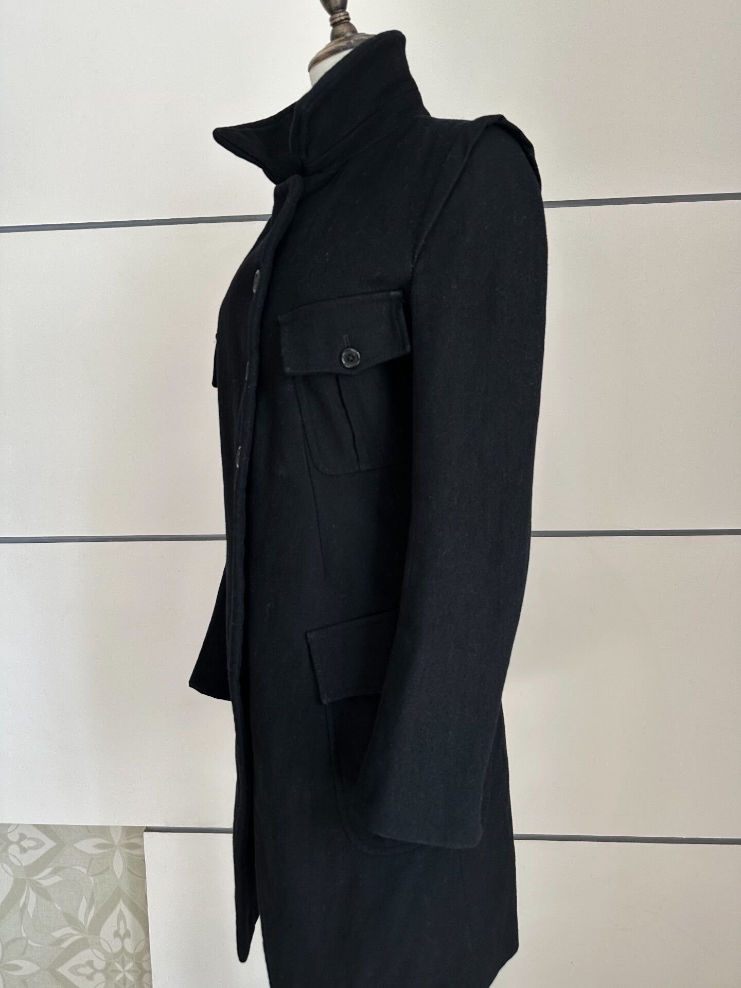 Ann Demeulemeester Ann Demeulemeester Black Coat with Pockets Size XS / US 0-2 / IT 36-38 - 9 Thumbnail