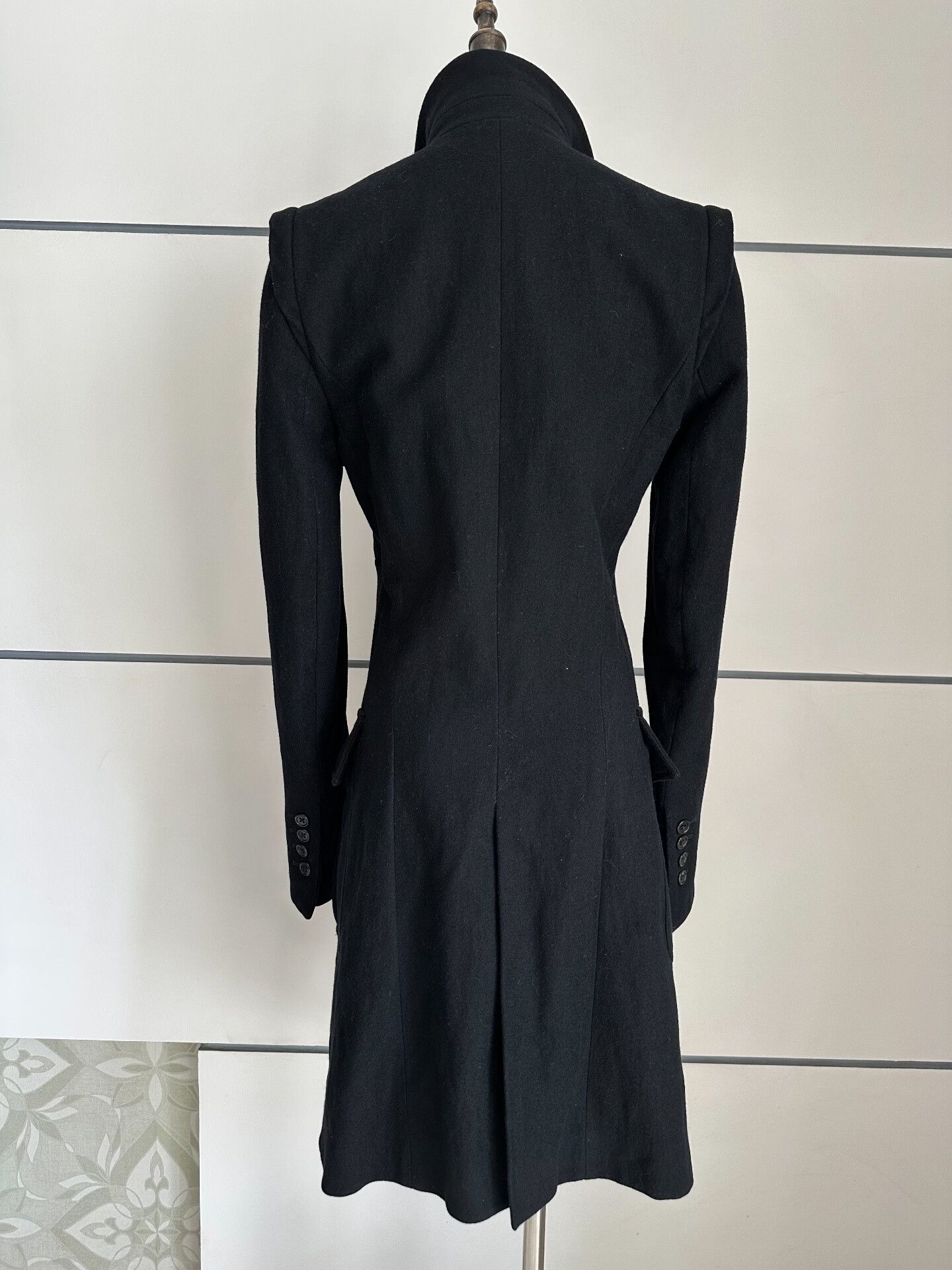 Ann Demeulemeester Ann Demeulemeester Black Coat with Pockets Size XS / US 0-2 / IT 36-38 - 8 Thumbnail