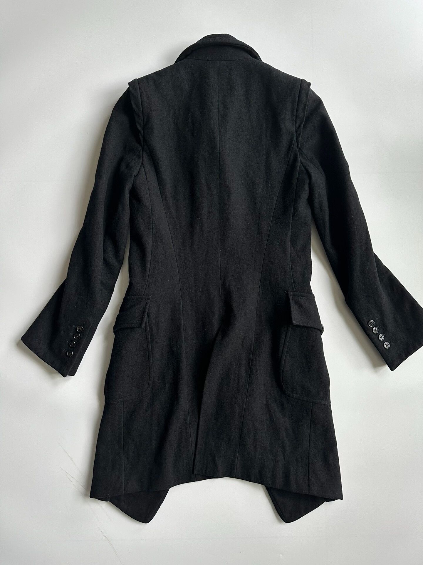 Ann Demeulemeester Ann Demeulemeester Black Coat with Pockets Size XS / US 0-2 / IT 36-38 - 4 Thumbnail
