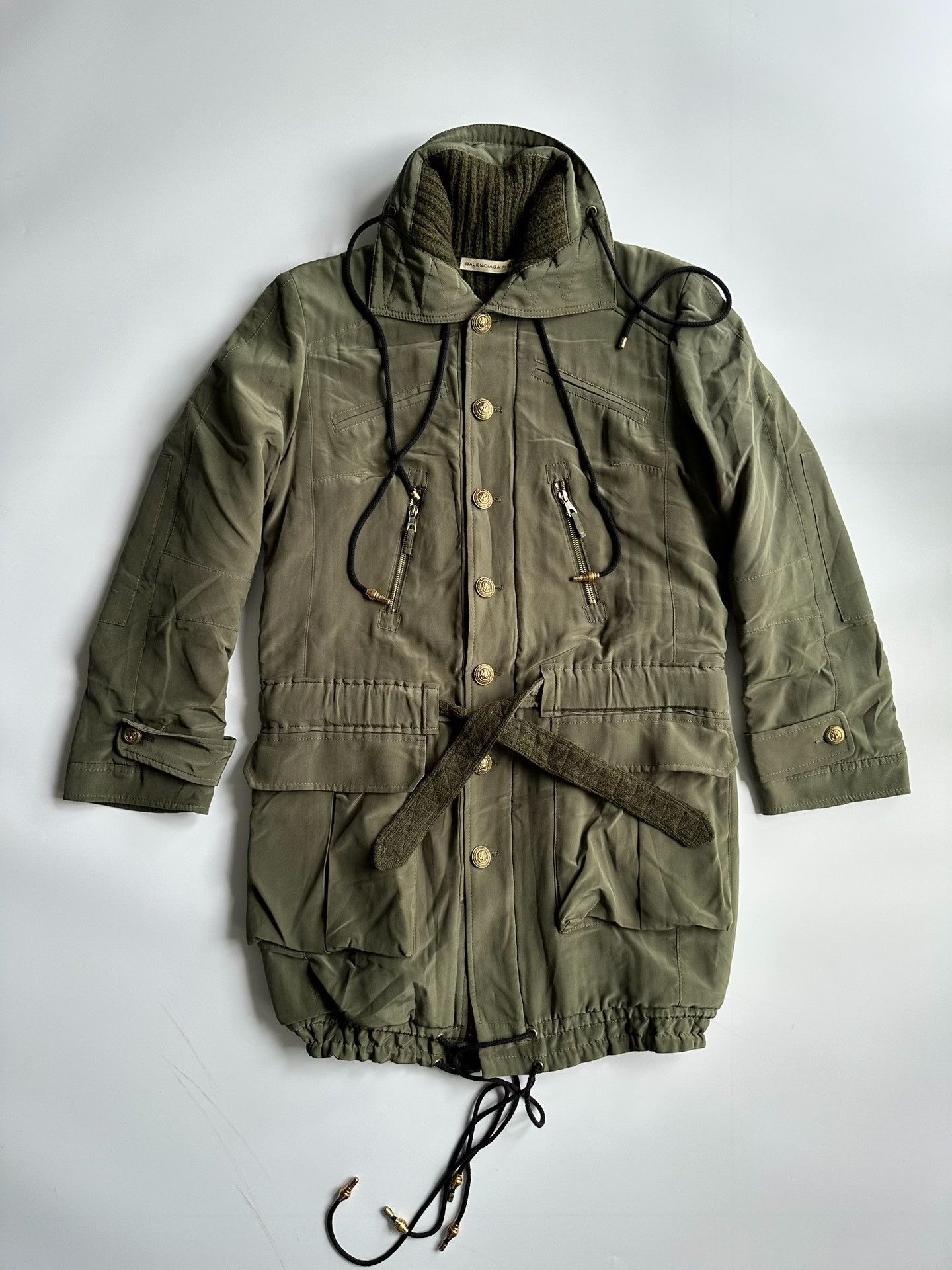 Balenciaga Balenciaga Military Style Coat Size US S / EU 44-46 / 1 - 6 Thumbnail