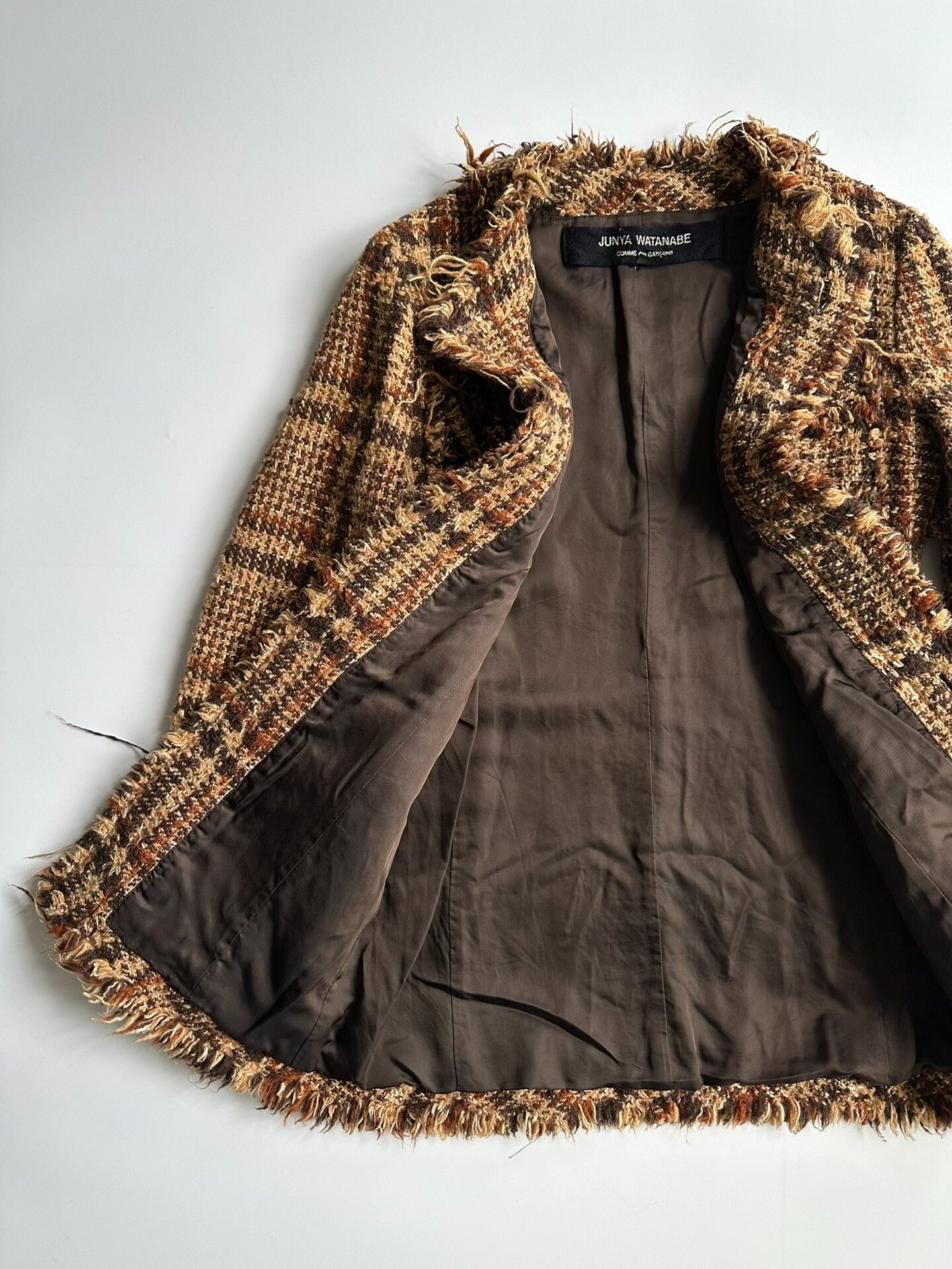 Junya Watanabe Junya Watanabe CDG Tweed Long Jacket Size US S / EU 44-46 / 1 - 5 Thumbnail