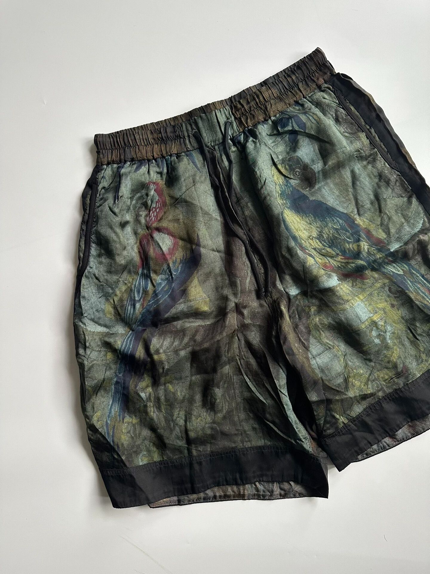 Dries Van Noten Dries Van Noten Floral Bird Print Shorts Size US 28 / EU 44 - 2 Thumbnail